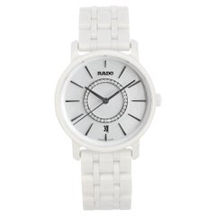 Rado Montre à quartz Diamaster en céramique blanche avec cadran MOP et diamants, pour femmes R14065907