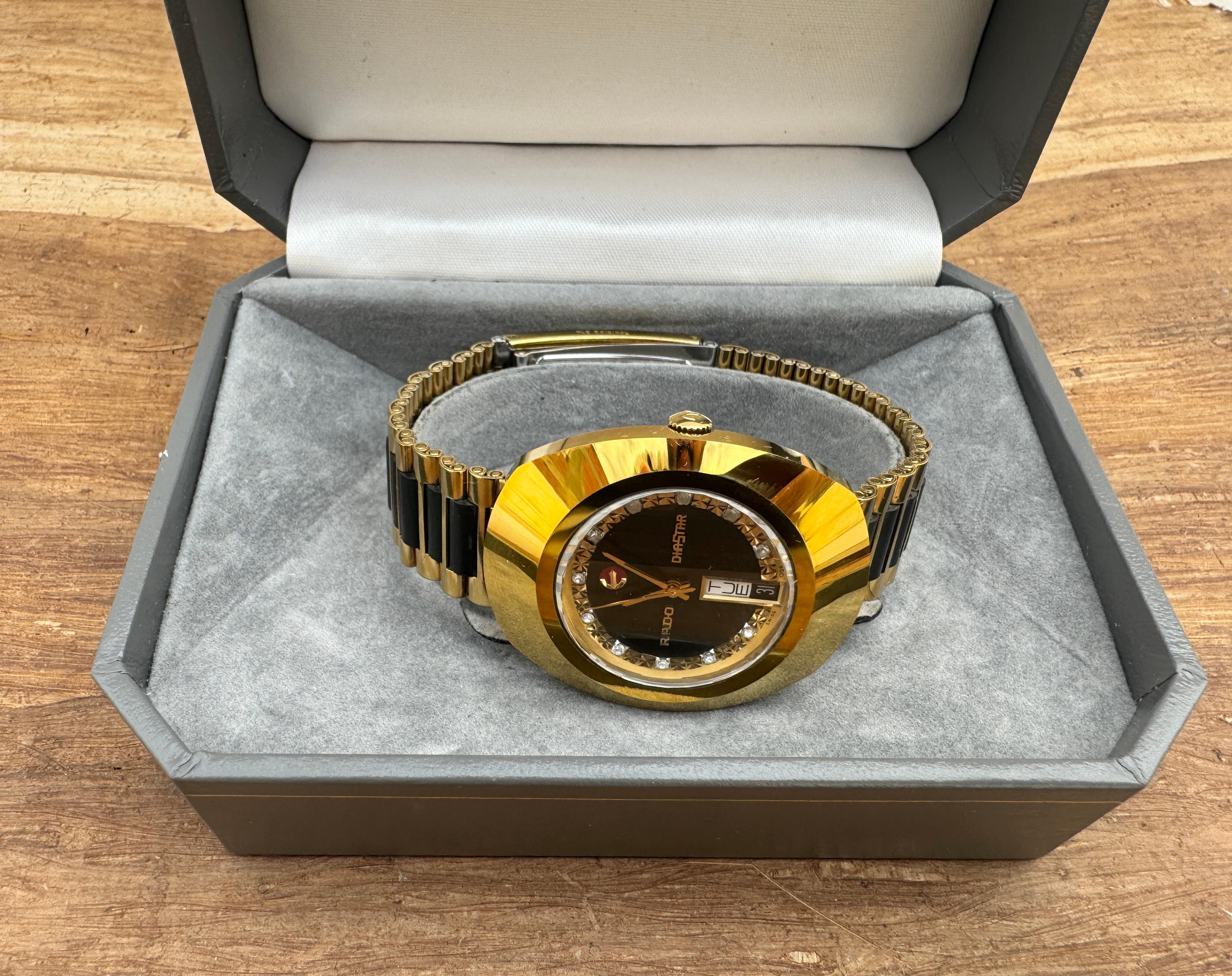 Rado Diastar 636.0313.3 Montre à cadran rare avec boîte Bon état - En vente à Toronto, CA