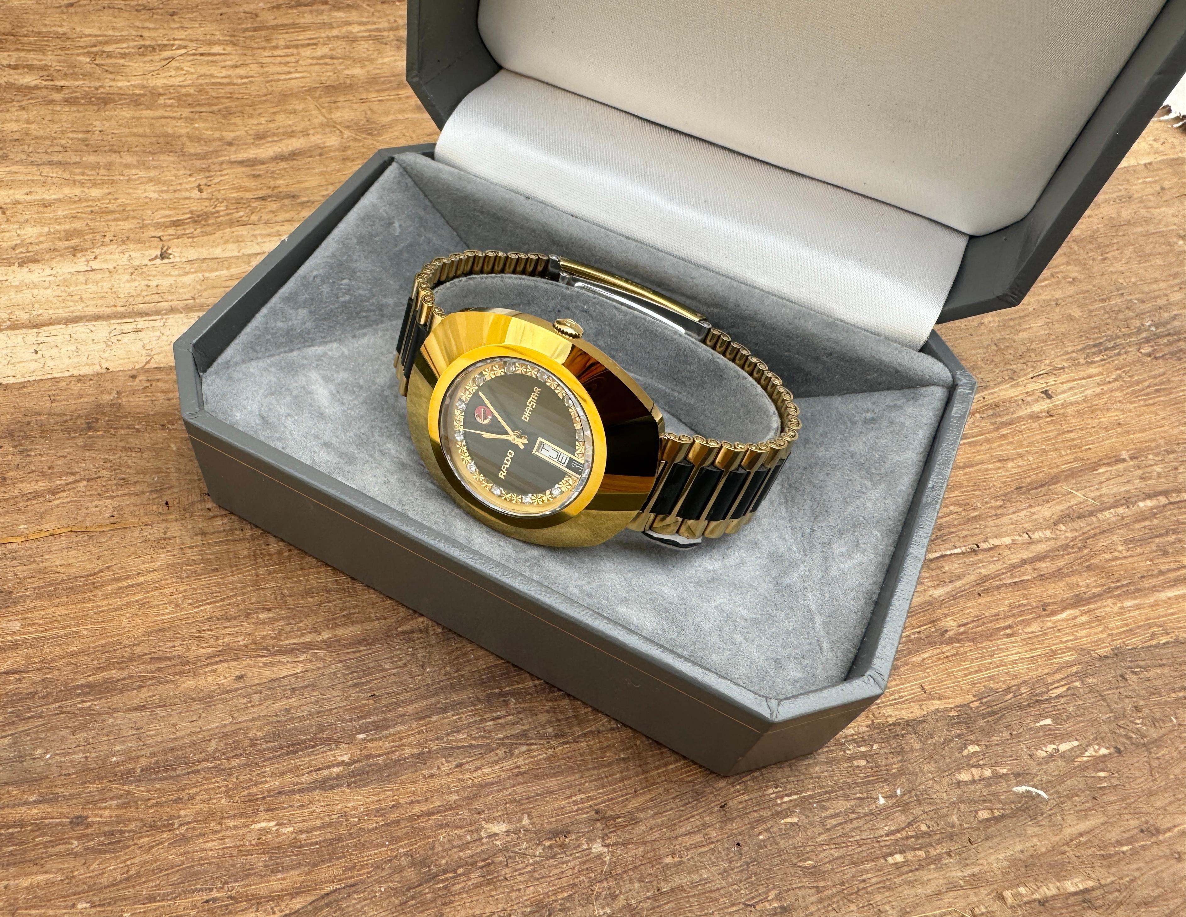 Rado Diastar 636.0313.3 Rare Dial Watch Boxed In Good Condition For Sale In Toronto, CA