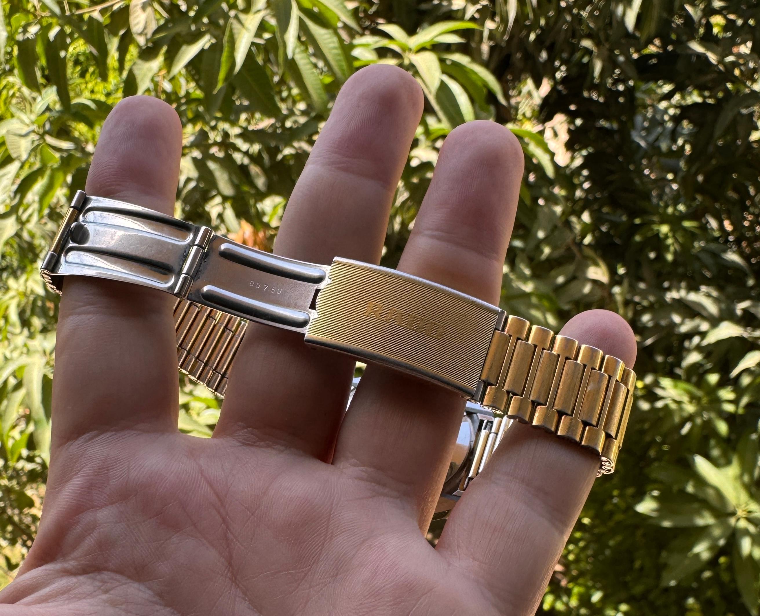 Rado Diastar Automatic Gold-Tone Rare Dial Men Watch in vendita 11