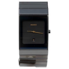 Rado Montre Diastar en céramique noire pour hommes 152-0347-3