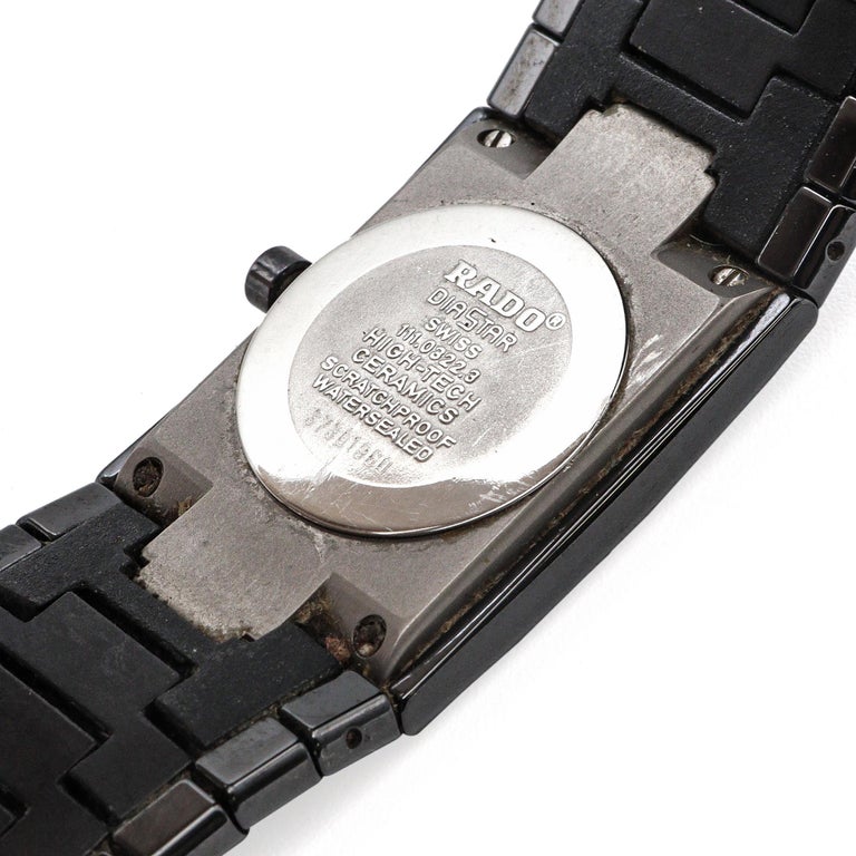 Rado DiaStar Ceramic Date Quartz Men's Watch Ref. 111.0322.3 For