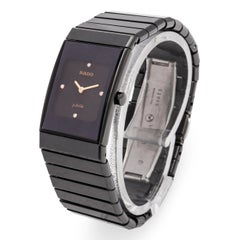Rado DiaStar Jubilé Schwarzes Keramik-Diamant-Zifferblatt Quarz Damenuhr 153.0349.3