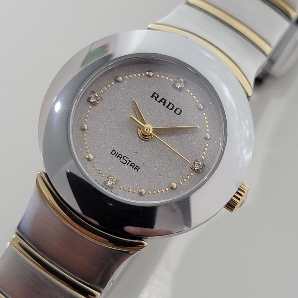 Donna RADO Diastar Orologio da donna al quarzo in acciaio inossidabile con quadrante diamantato 24 mm RJC213 in vendita