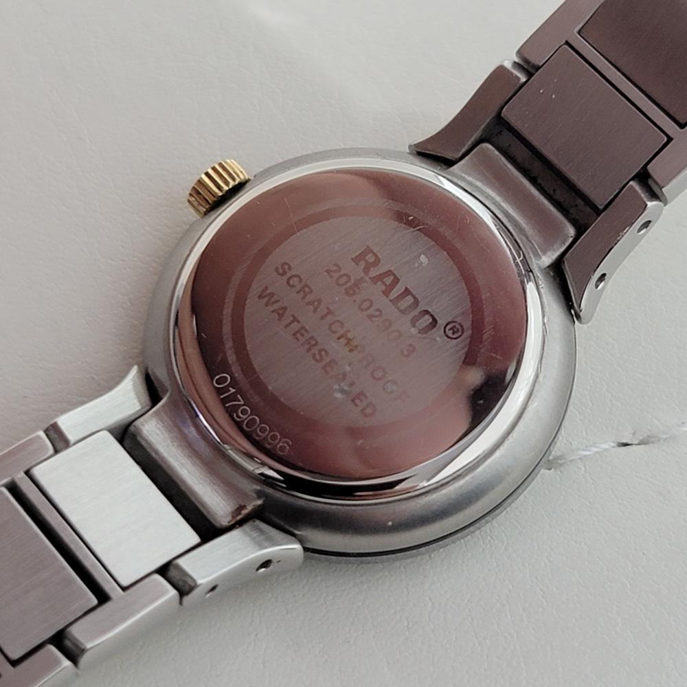 RADO Diastar Orologio da donna al quarzo in acciaio inossidabile con quadrante diamantato 24 mm RJC213 in vendita 5