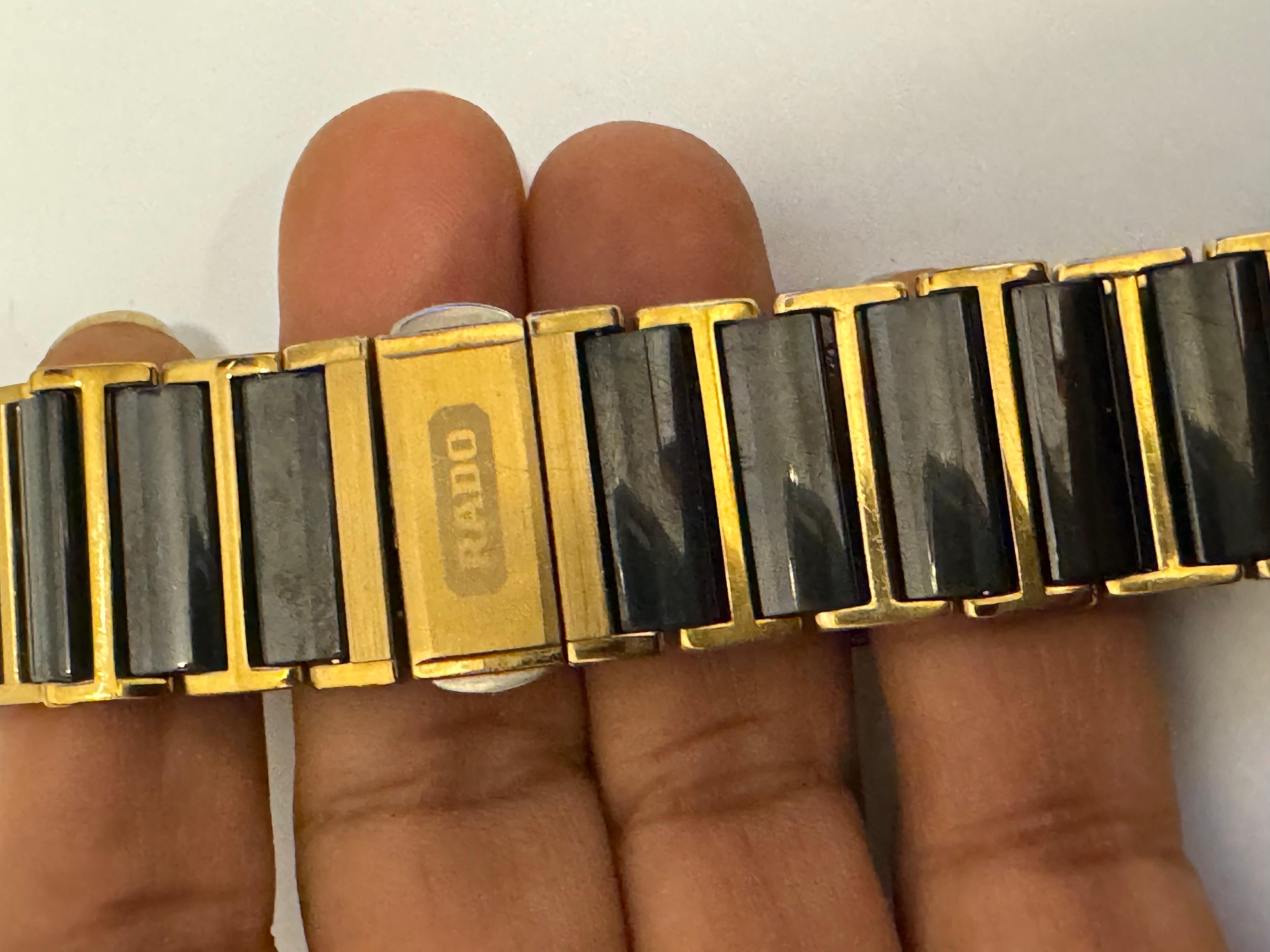Rado DIRSTAR S bracelet watch - scratch proof, water sealed, high tech ceramics. For Sale 7