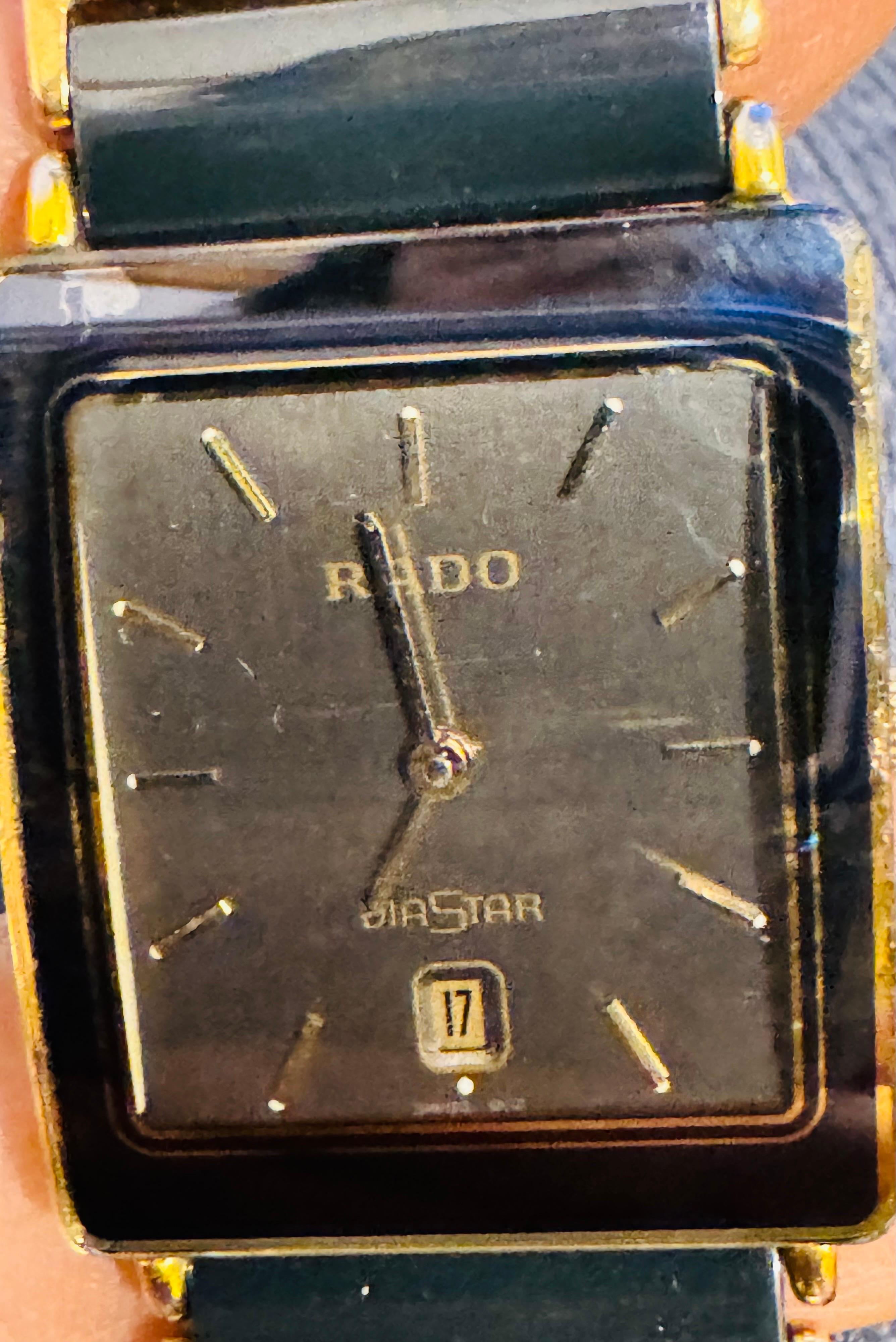 Men's Rado DIRSTAR S bracelet watch - scratch proof, water sealed, high tech ceramics. For Sale