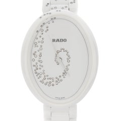 Rado Esenza Ceramic Diamond White Dial Ladies Quartz Watch R53042712