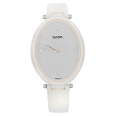 Orologio al quarzo da donna Rado Esenza Ceramic Leather White Diamond Dial R53092715