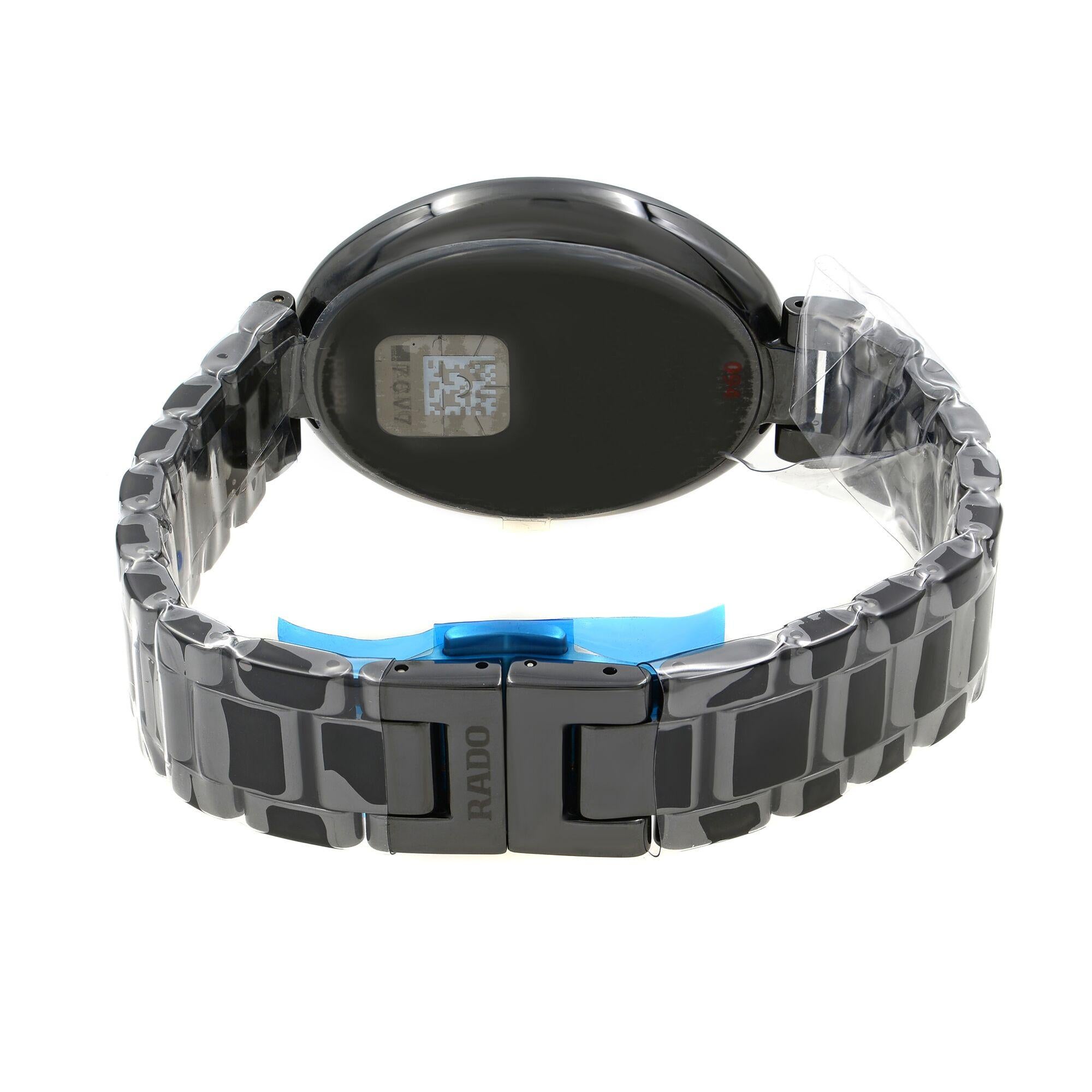 Rado Esenza Touch Black Dial Ladies Ceramic Quartz Watch R53093152 2