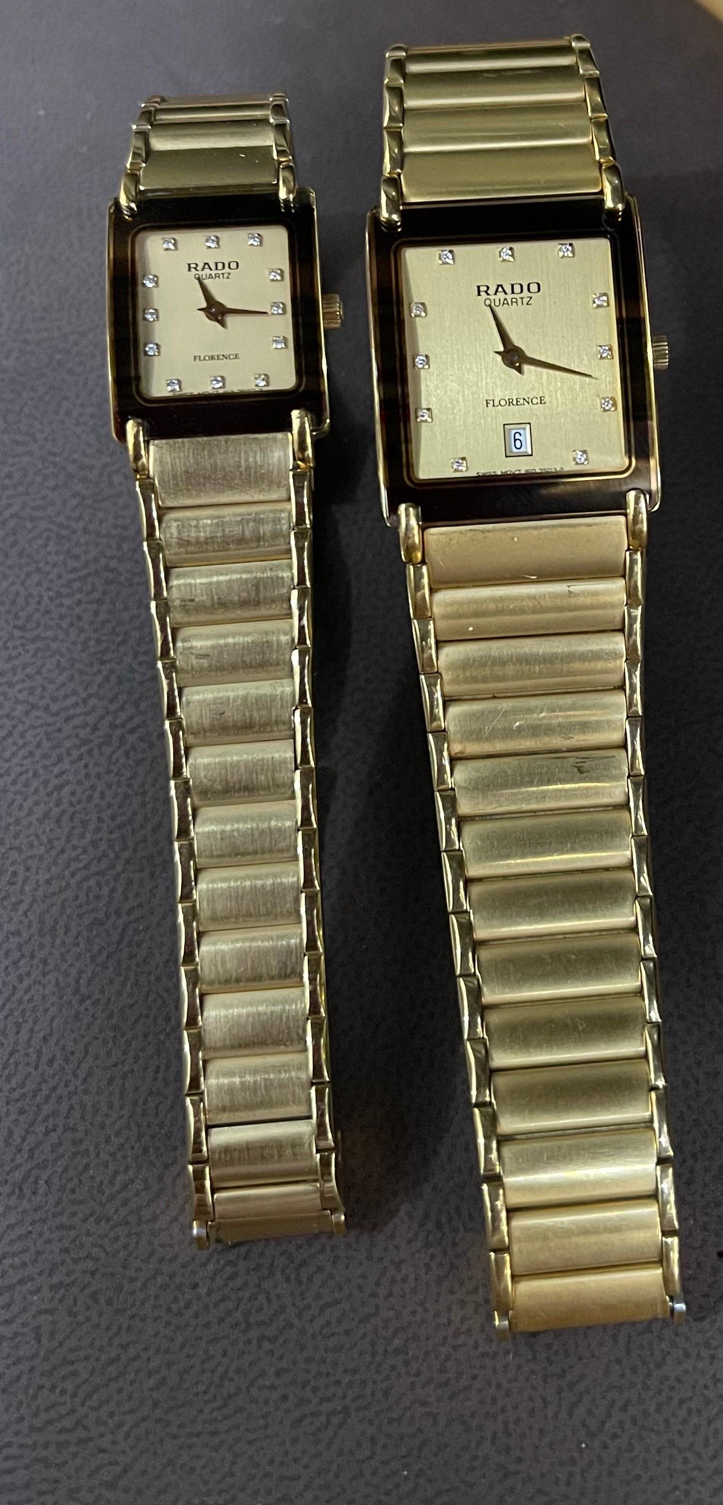 Rado Florence Jubile Men's Quartz, Date Watch 91406, Gold Tone with Box 8