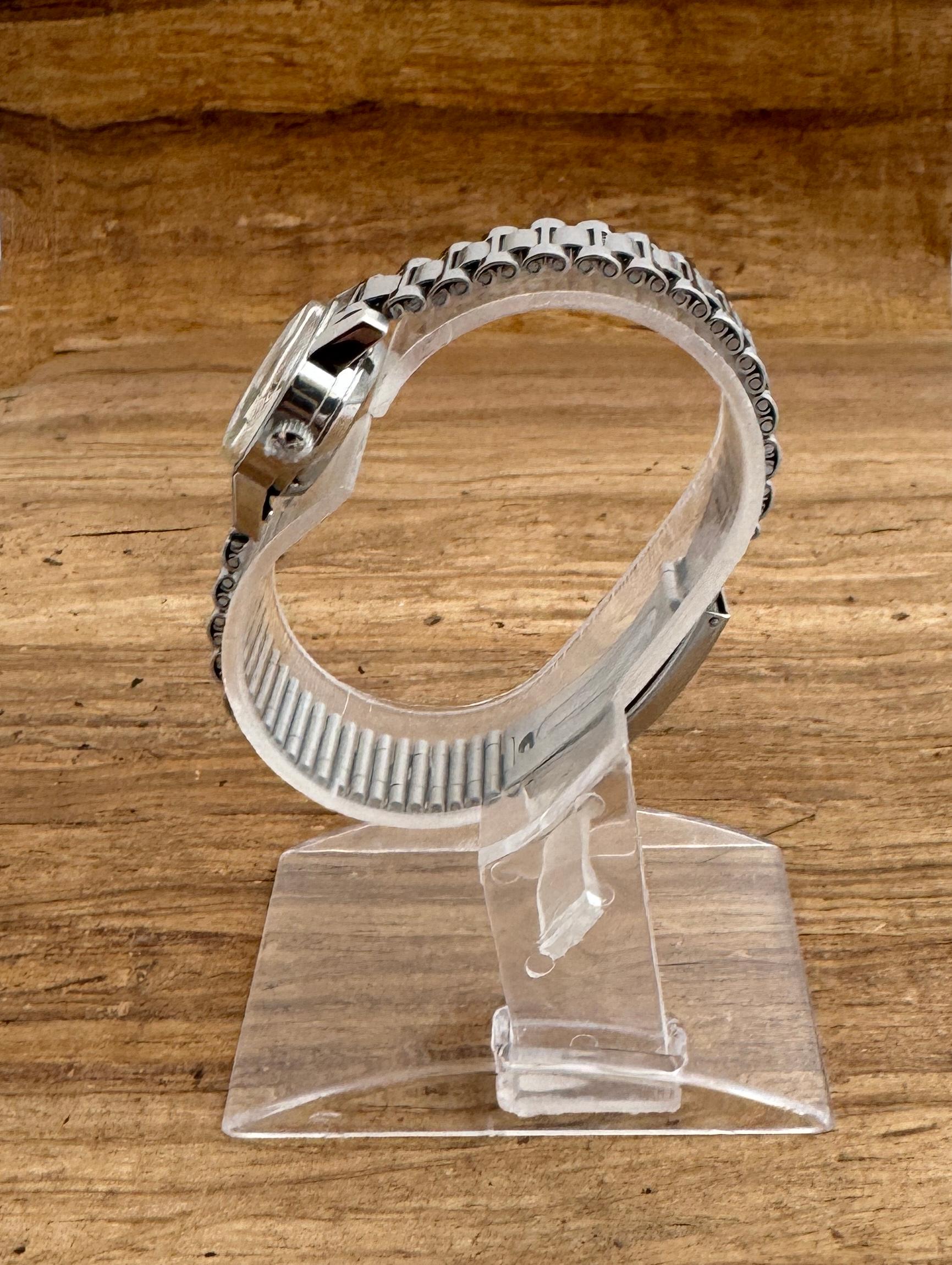 Rado Golden Horse Silver Automatic Date Round 22mm Women Watch For Sale 2