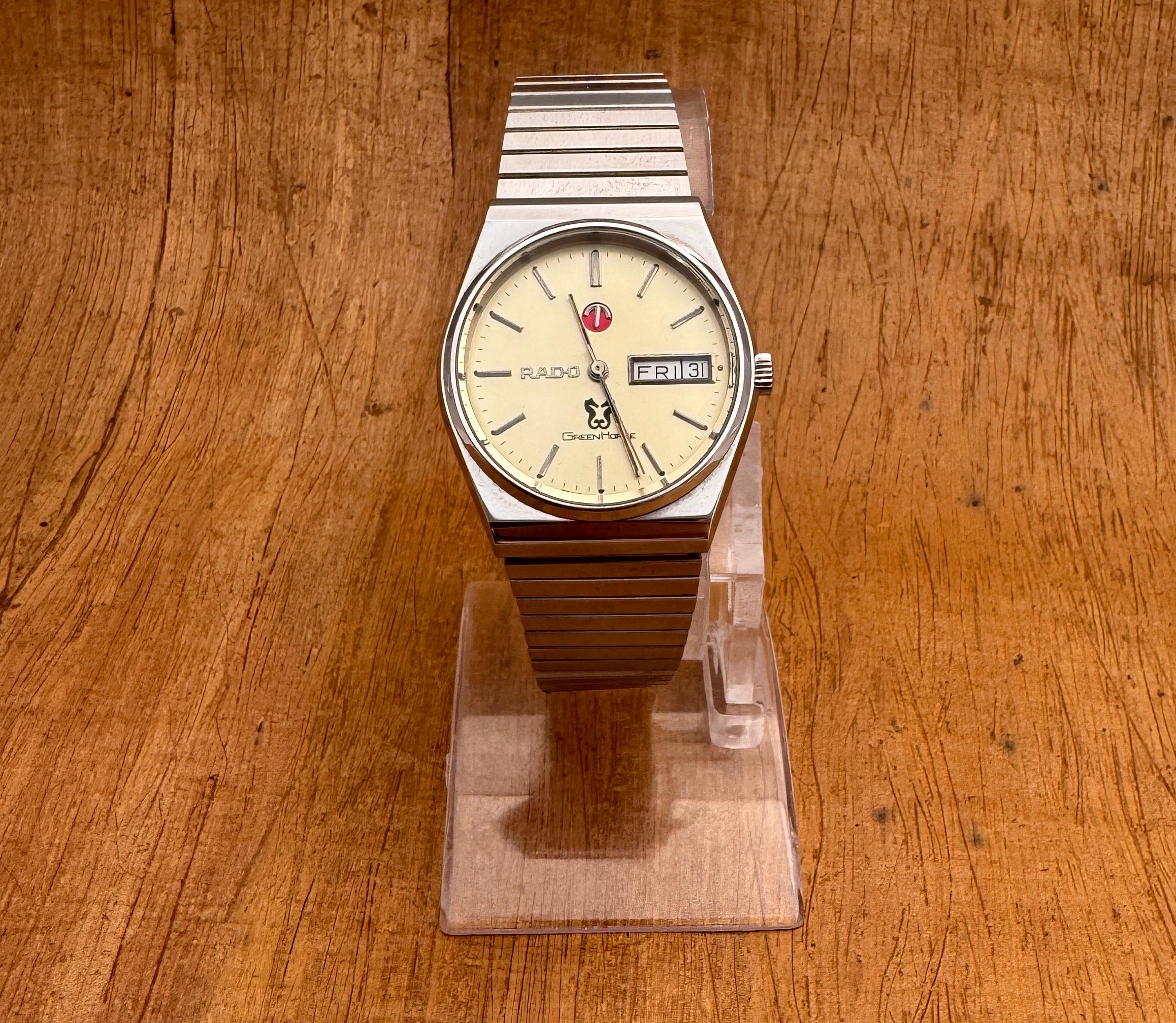RADO Greene & Greene Day/Date Orologio automatico in acciaio inossidabile In condizioni buone in vendita a Toronto, CA