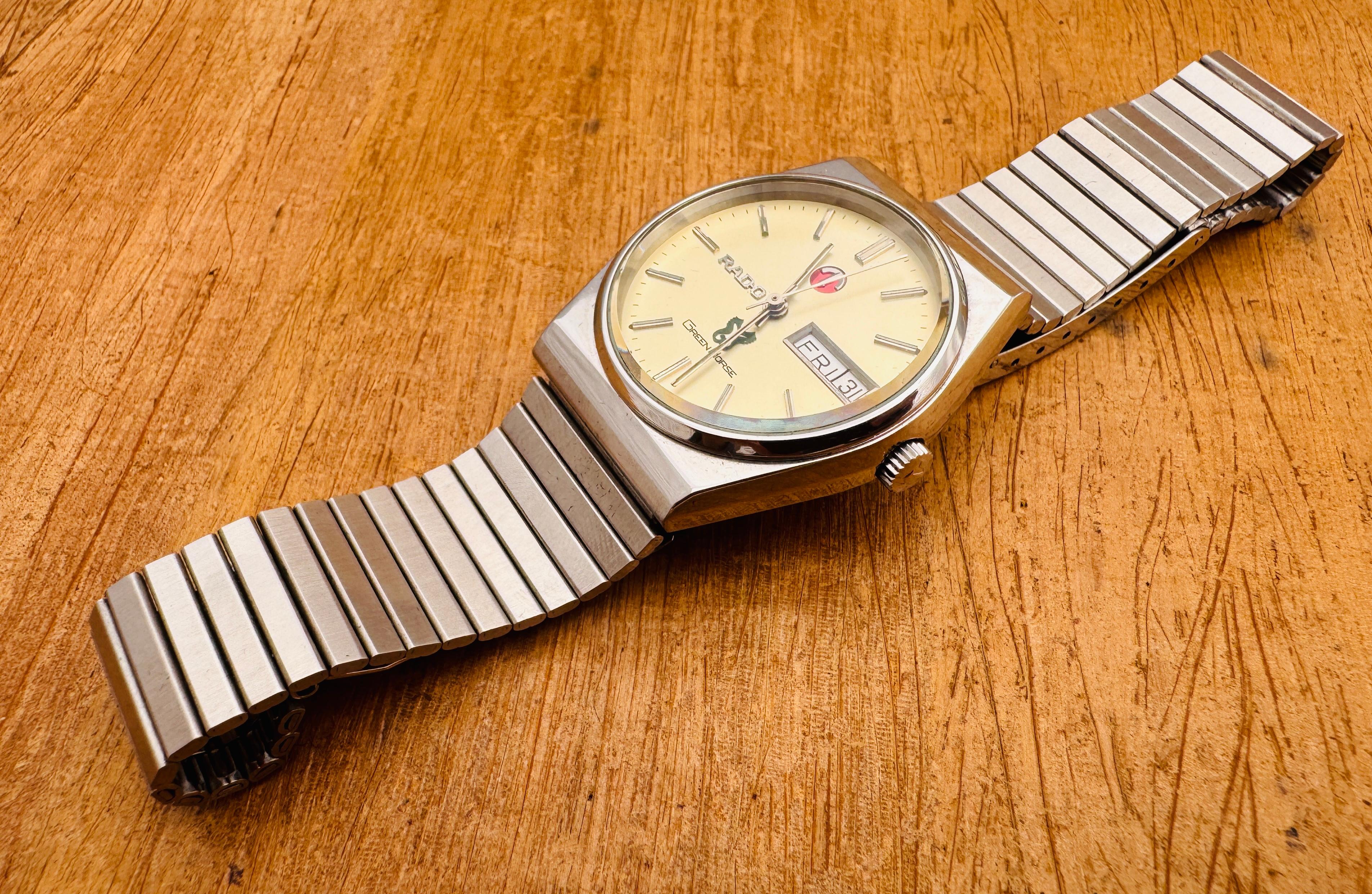 Uomo RADO Greene & Greene Day/Date Orologio automatico in acciaio inossidabile in vendita