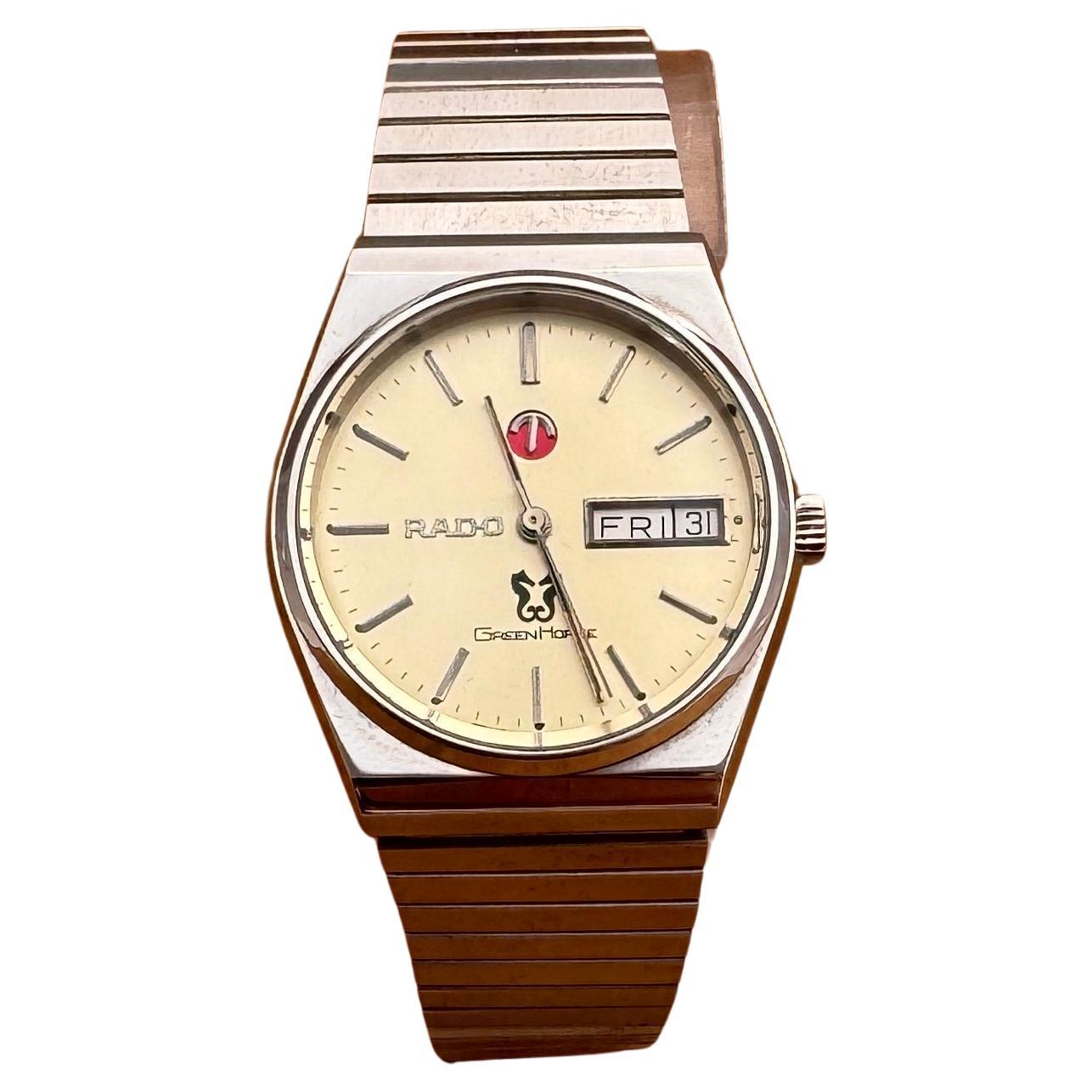 RADO Greene & Greene Day/Date Orologio automatico in acciaio inossidabile in vendita