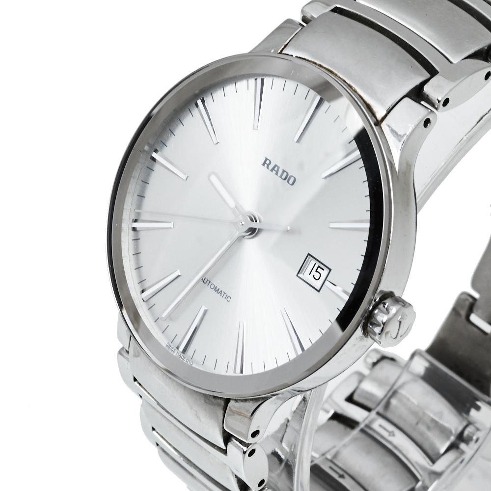 Rado Grey Stainless Steel Centrix R30939103 Automatic Men's Wristwatch 38MM 5