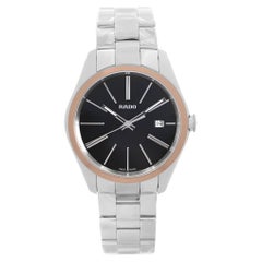 Rado Montre Hyperchrome 40 mm en acier, céramique avec cadran noir et quartz pour hommes R32184163