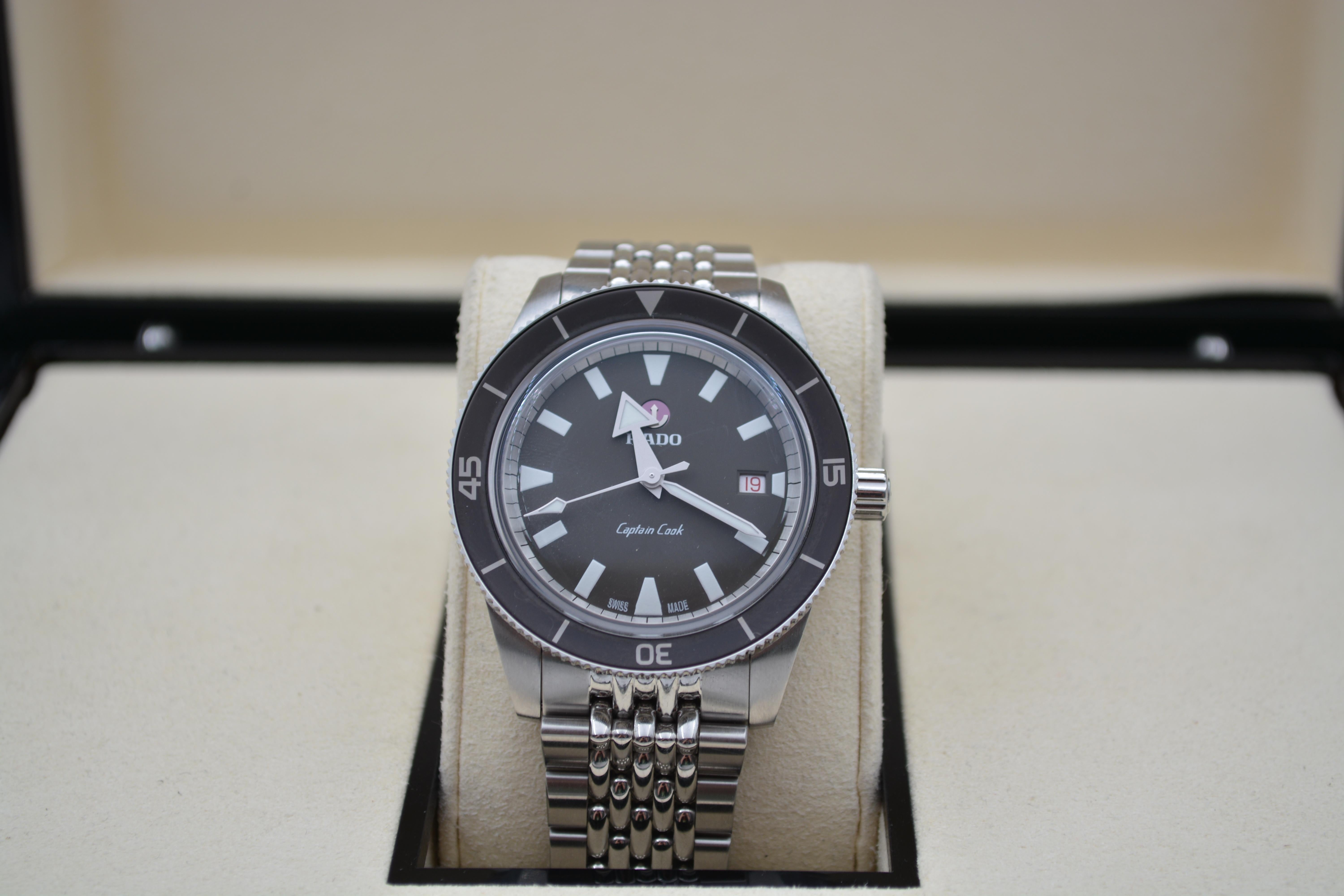 Rado Hyperchrome Captain Cook 42mm Steel Automatic Ref: R32505019 In Excellent Condition In București, București