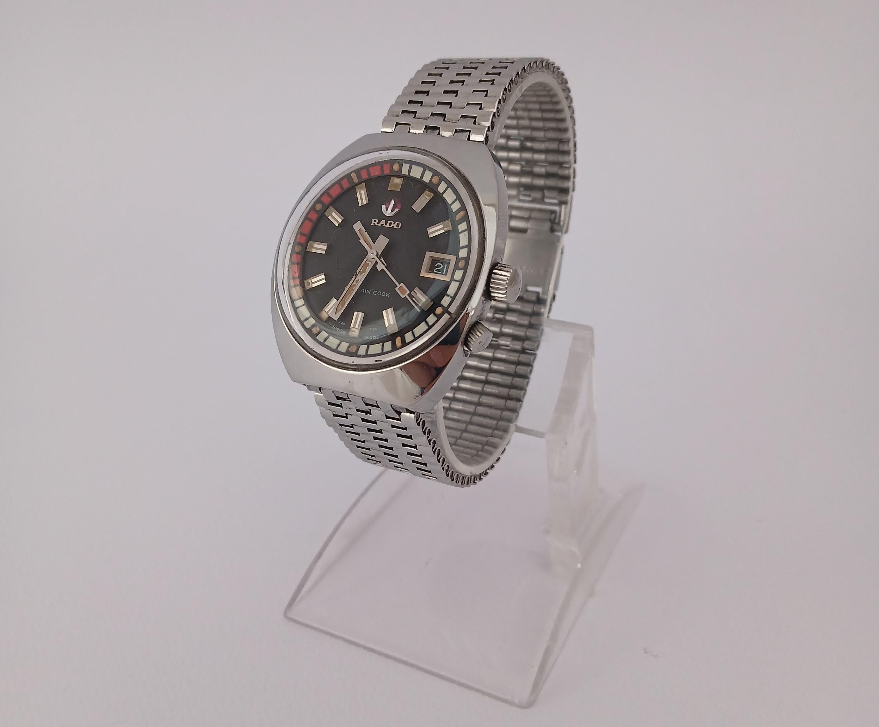 Reloj automático Rado HyperChrome Captain Cook de acero inoxidable en venta 6