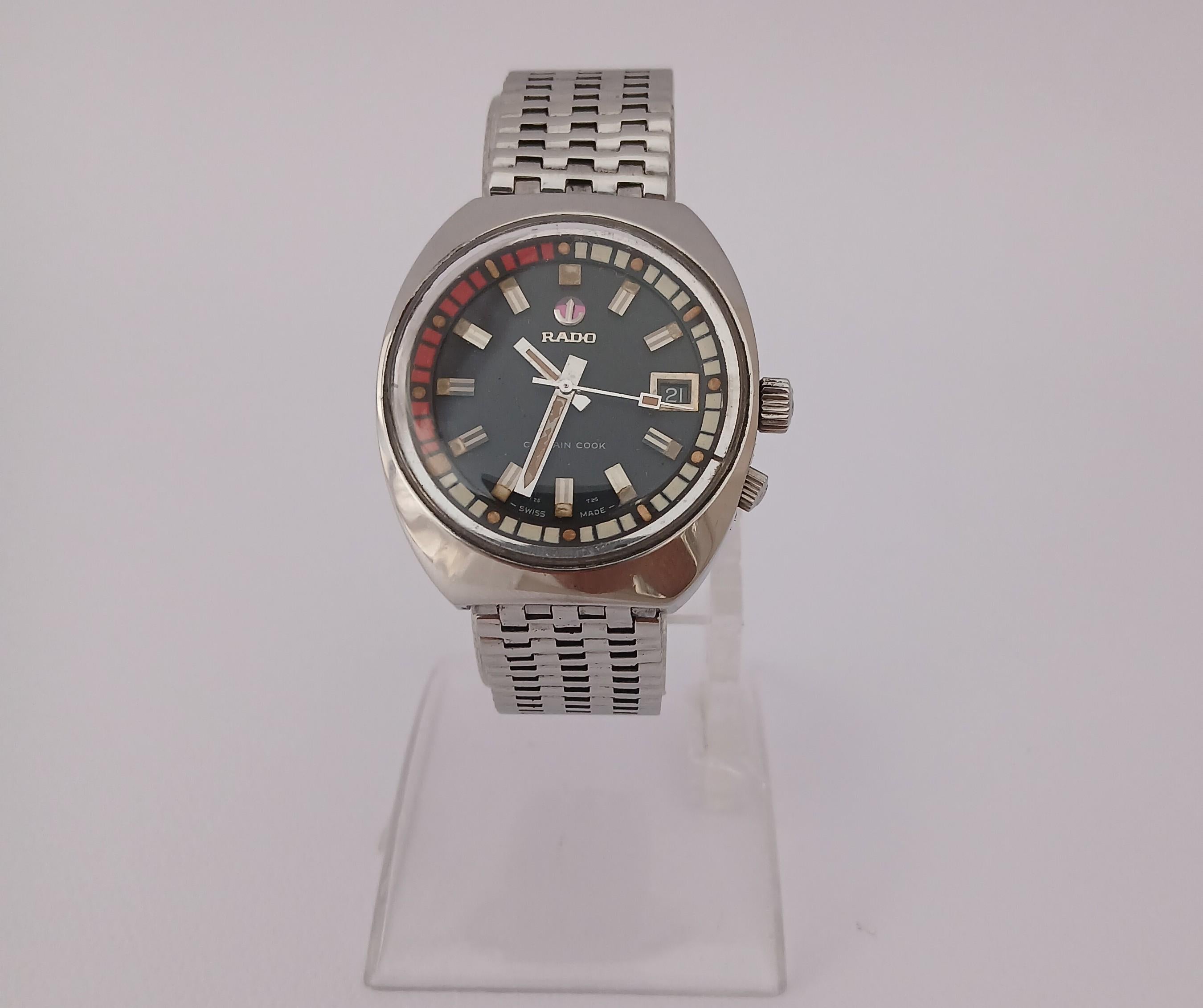 Femenino o masculino Reloj automático Rado HyperChrome Captain Cook de acero inoxidable en venta