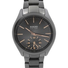 Rado Hyperchrome Ceramic Touch Dual Timer Grey Dial Quartz Mens Watch R32102172