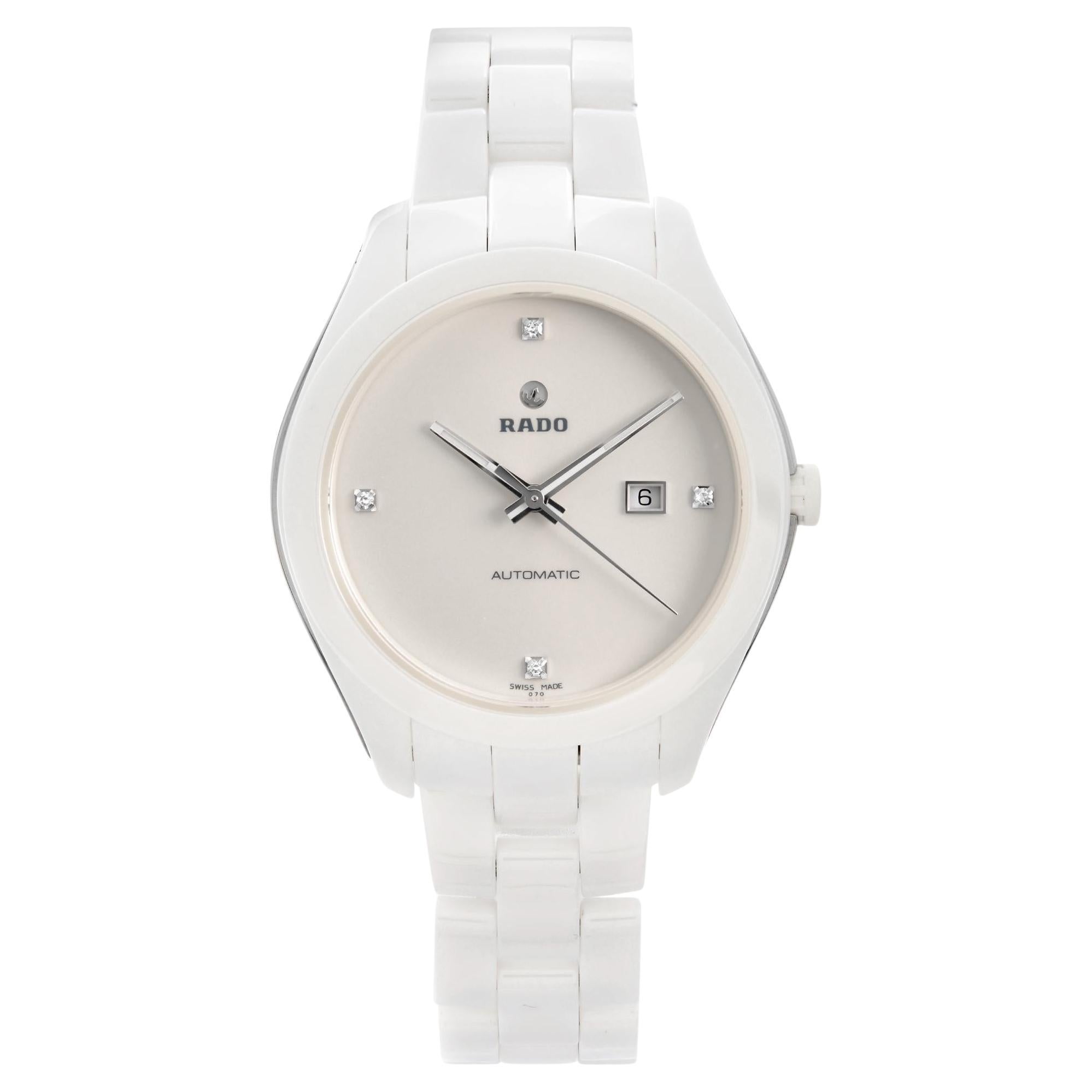 Rado Hyperchrome Ceramic White Diamond Dial Automatic Ladies Watch R32258702