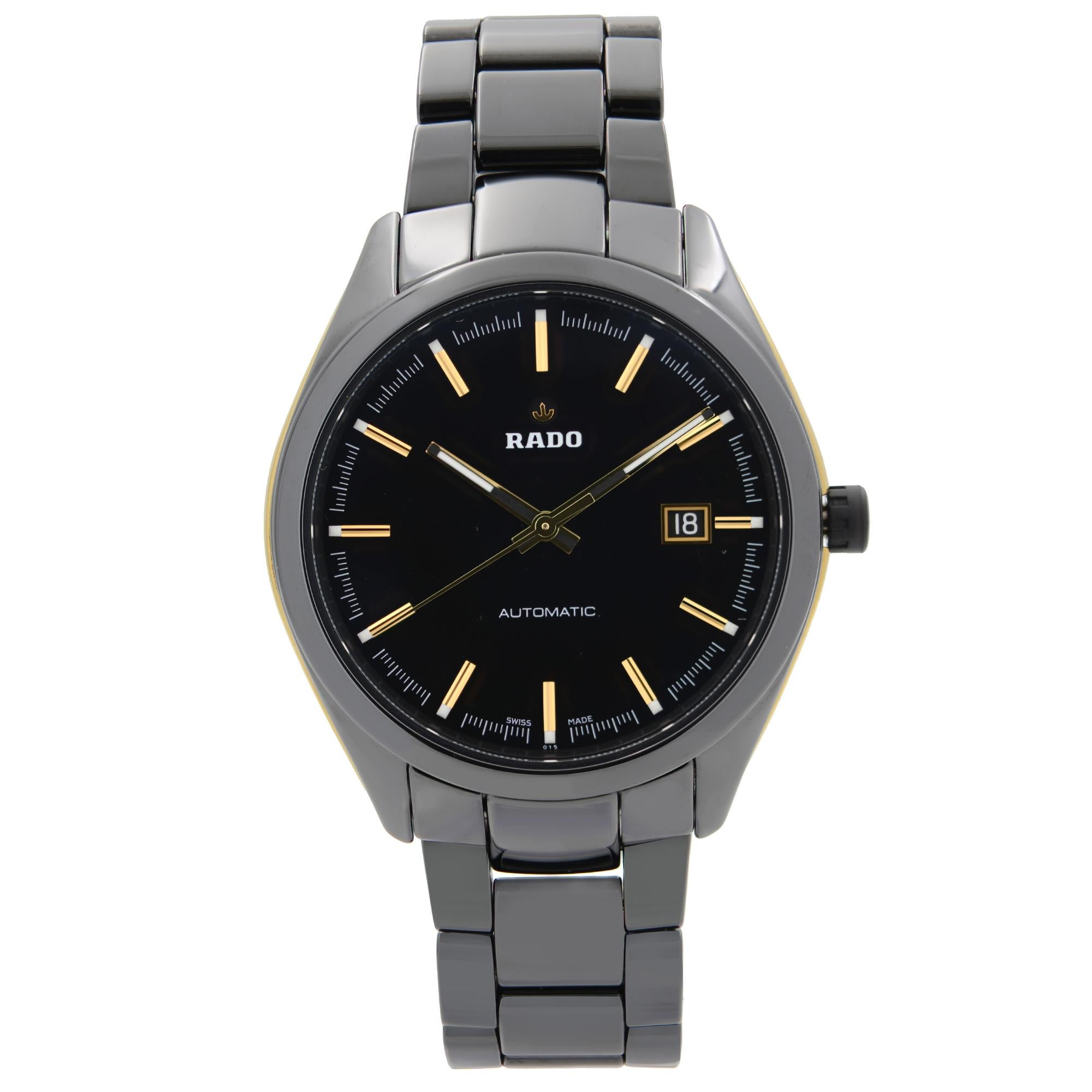 Rado HyperChrome High-Tech Ceramic Steel Black Dial Automatic Watch R32253152 For Sale