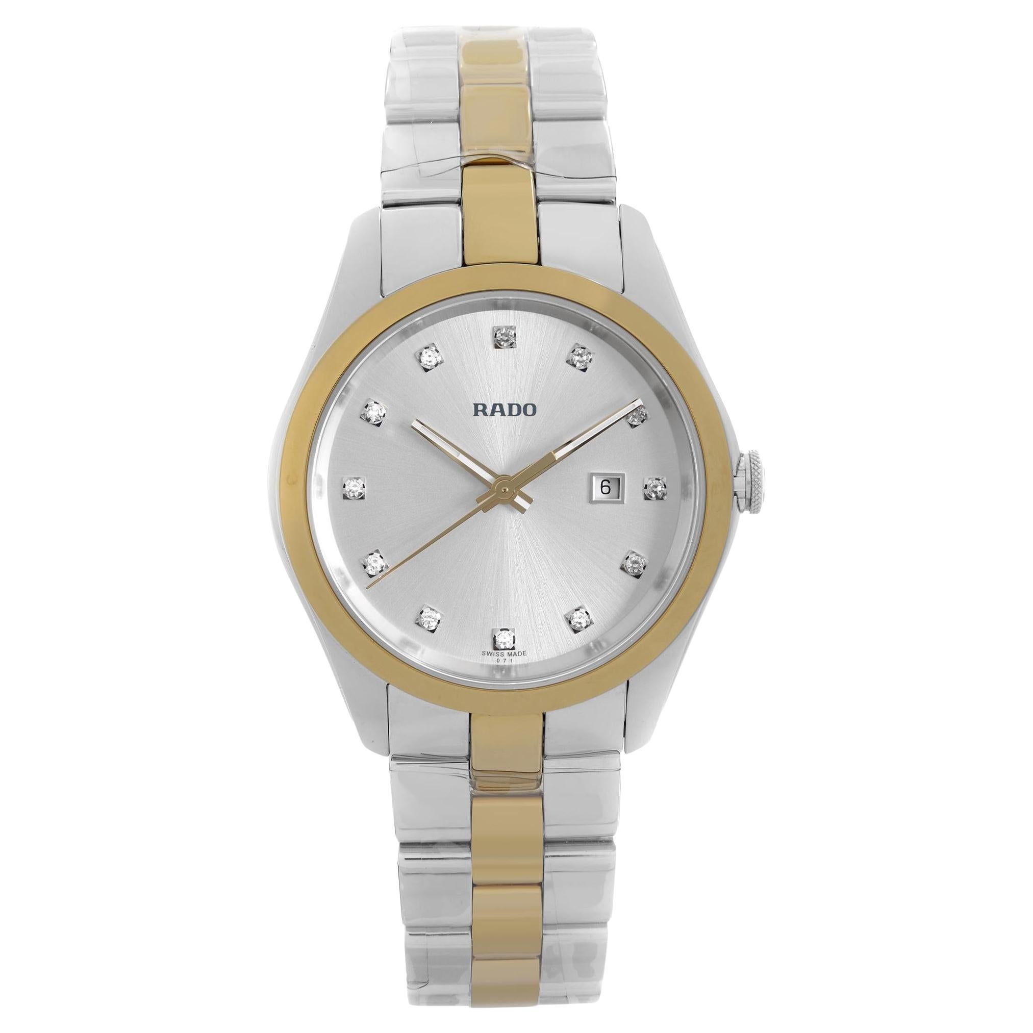 Rado Hyperchrome S Steel Ceramic Silver Diamond Dial Ladies Watch R32975712