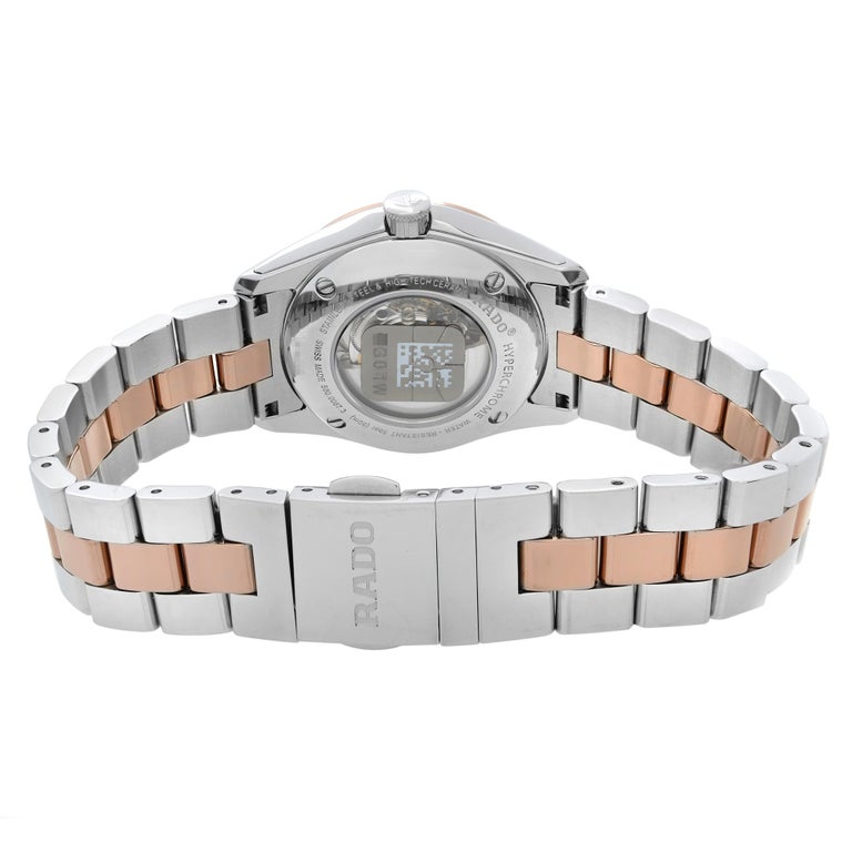 Rado R32276112 Rado Hyperchrome Steel Ceramic MOP Diamond Dial Automatic Ladies Watch ...