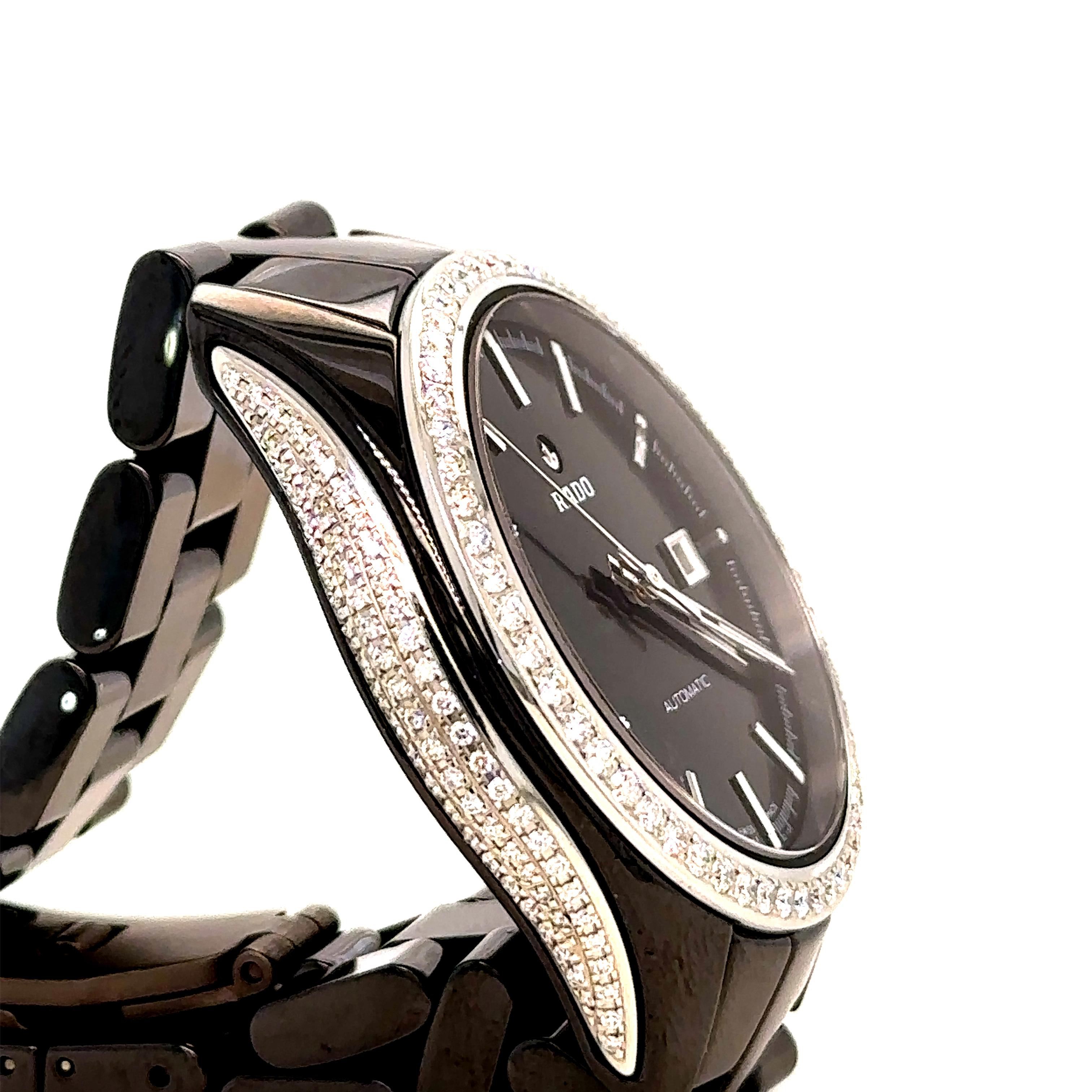 Mixed Cut Rado Hyperchrome Diamonds Watch