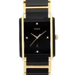 Rado Integral Diamonds 31mm Ceramic Steel Black Dial Quartz Mens Watch R20204712