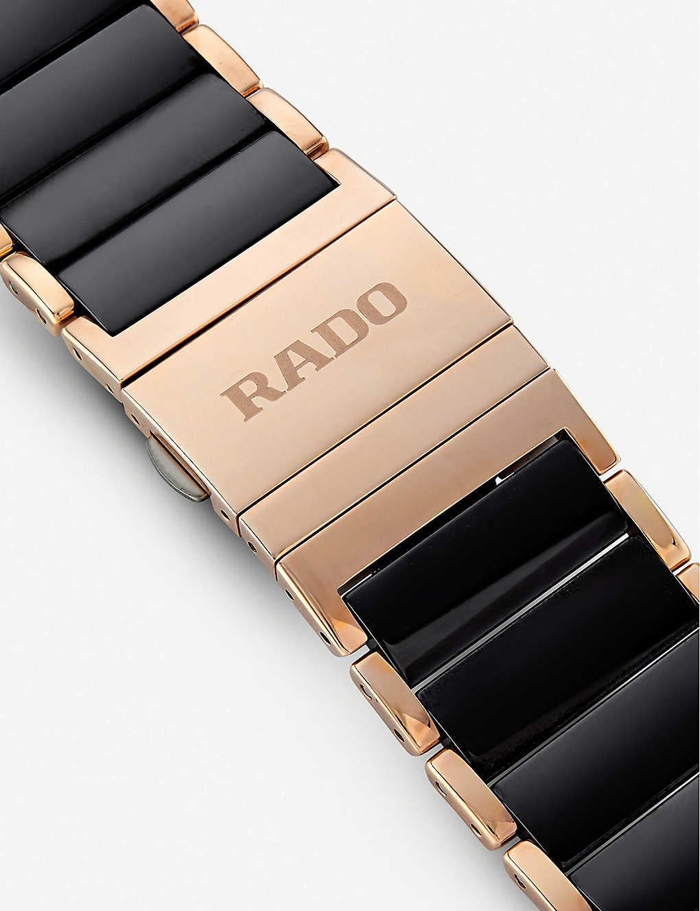rado r20207712 integral ceramic and rose gold watch