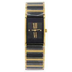 Rado Integral Jubile Schwarzes Zifferblatt Stahl Keramik Damen Quarz Uhr R20789762