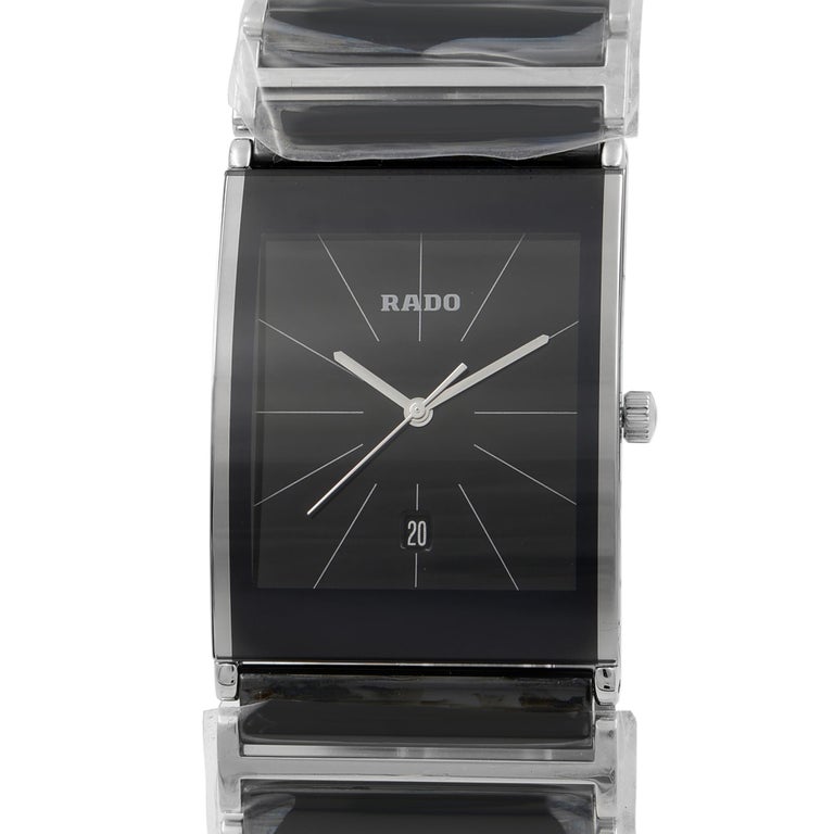 Rado Integral Pvd Coated Steel Quartz Black Dial Men S Watch R20861152 For Sale At 1stdibs