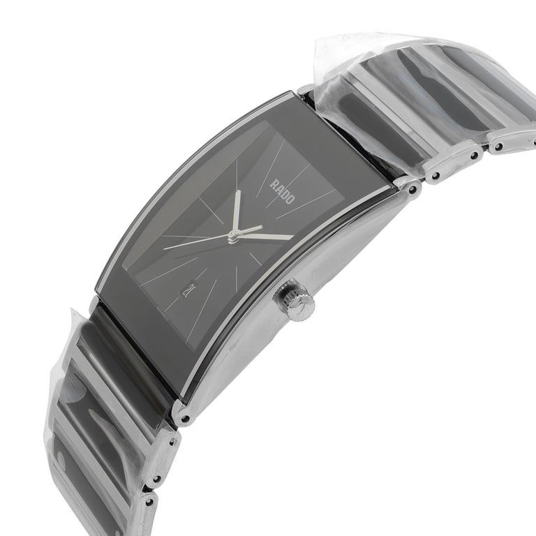 Rado Integral Pvd Coated Steel Quartz Black Dial Men S Watch R20861152 For Sale At 1stdibs