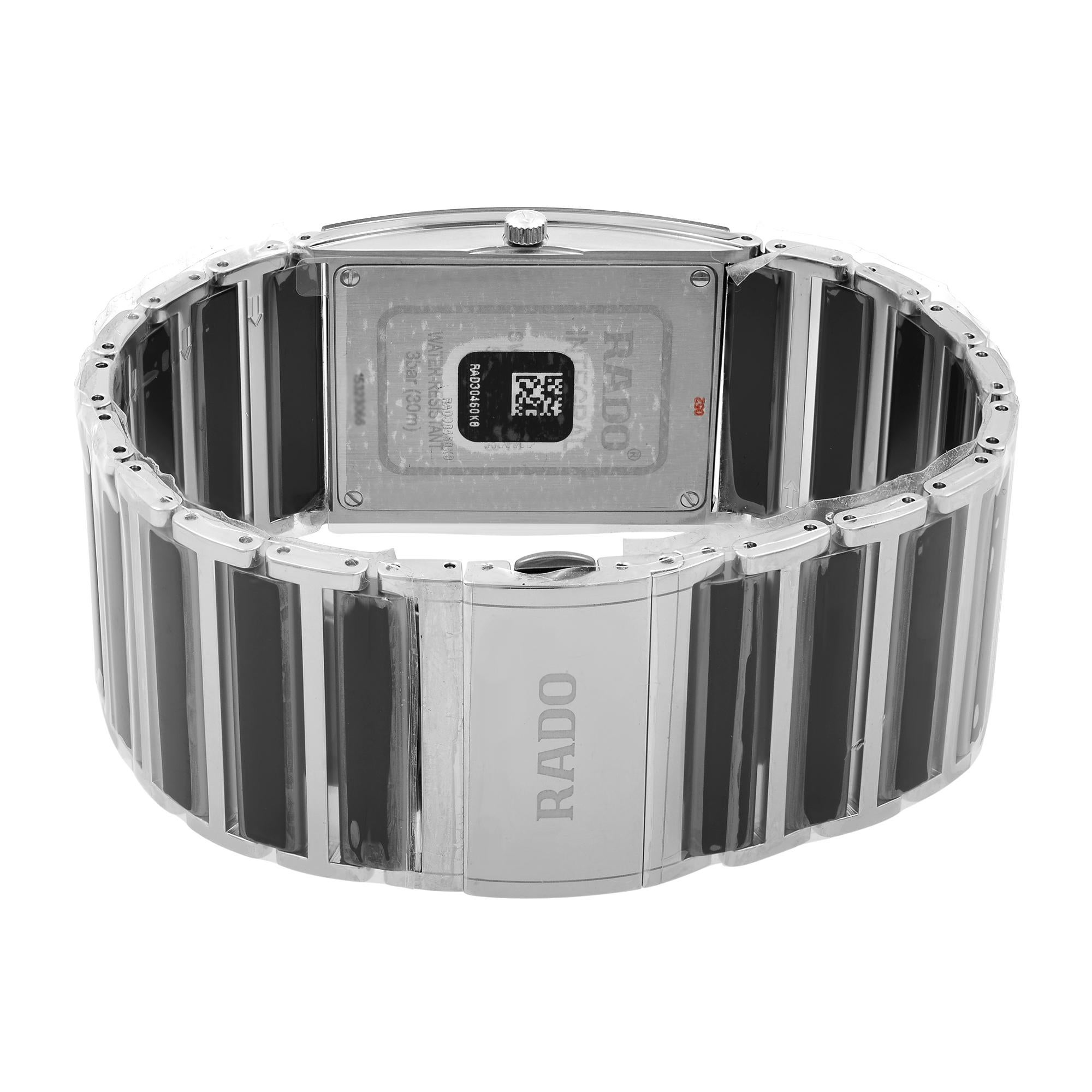 Rado Integral PVD Coated Steel Quartz Black Dial Men's Watch R20861152 1