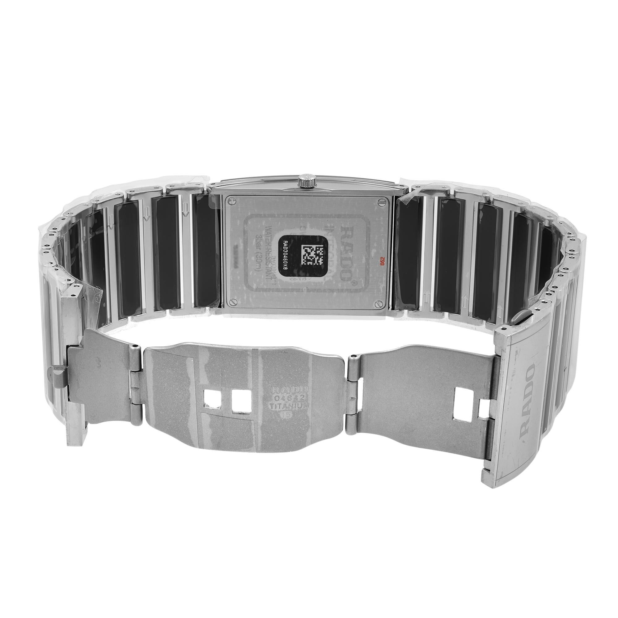 Rado Integral PVD Coated Steel Quartz Black Dial Men's Watch R20861152 2