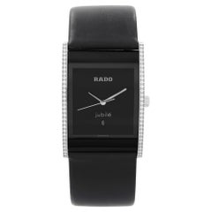 Rado Integral Steel Ceramic Diamond Black Dial Ladies Quartz Watch R20757155