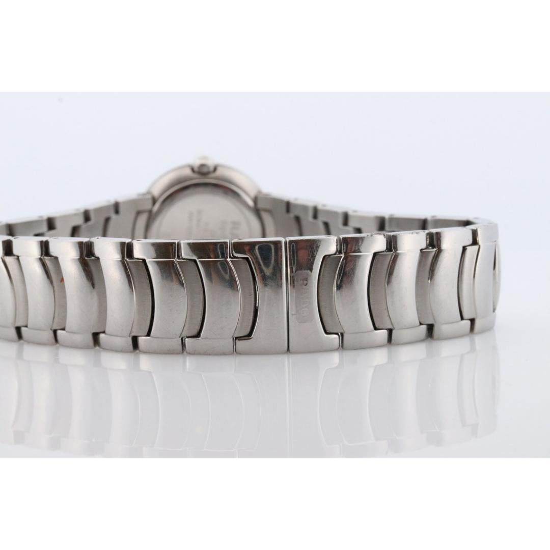 RADO Jubiläum Diamant Silber Edelstahl Uhr. RADO DiaStar-Armbanduhr im Zustand �„Gut“ in Port Charlotte, FL