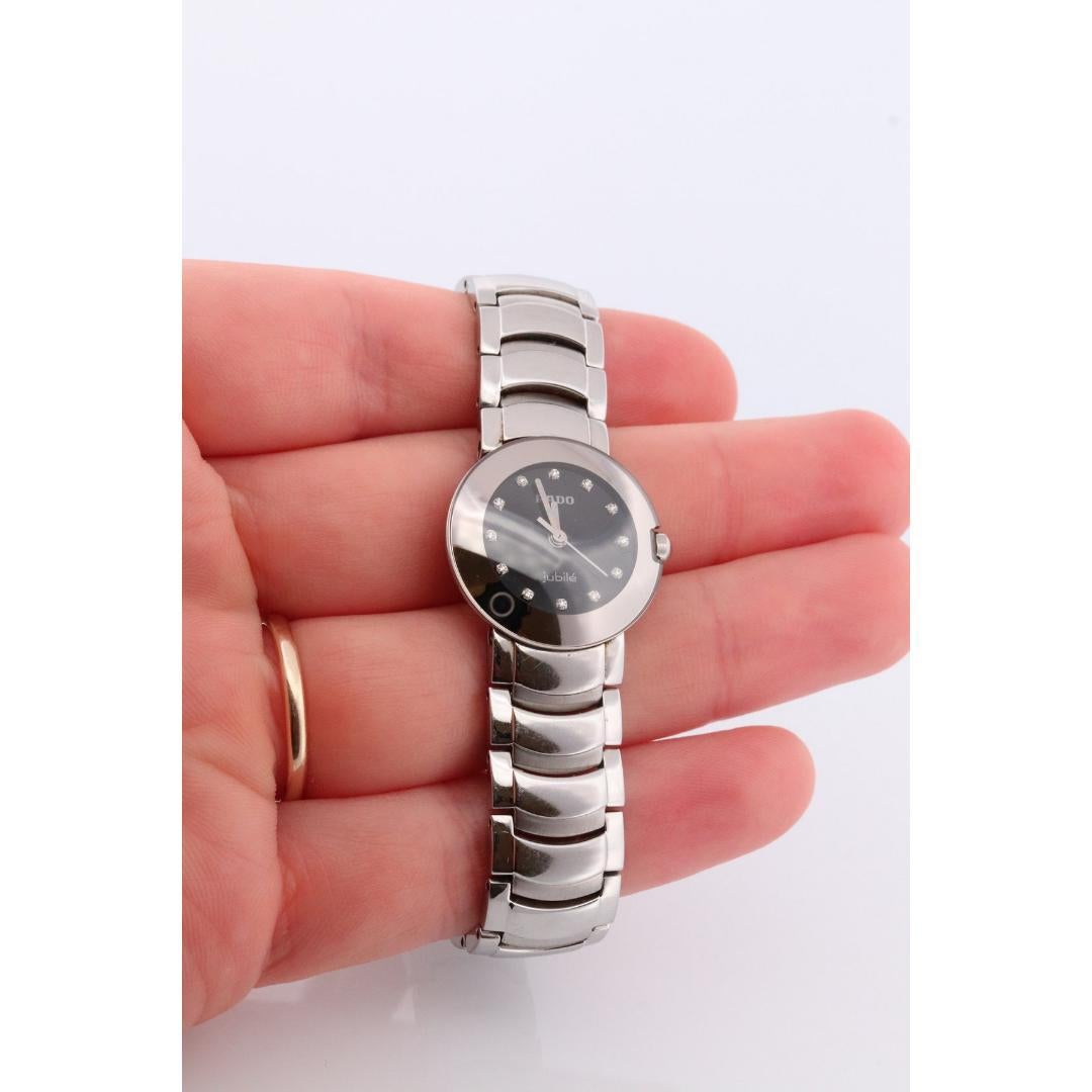 RADO Jubiläum Diamant Silber Edelstahl Uhr. RADO DiaStar-Armbanduhr 3