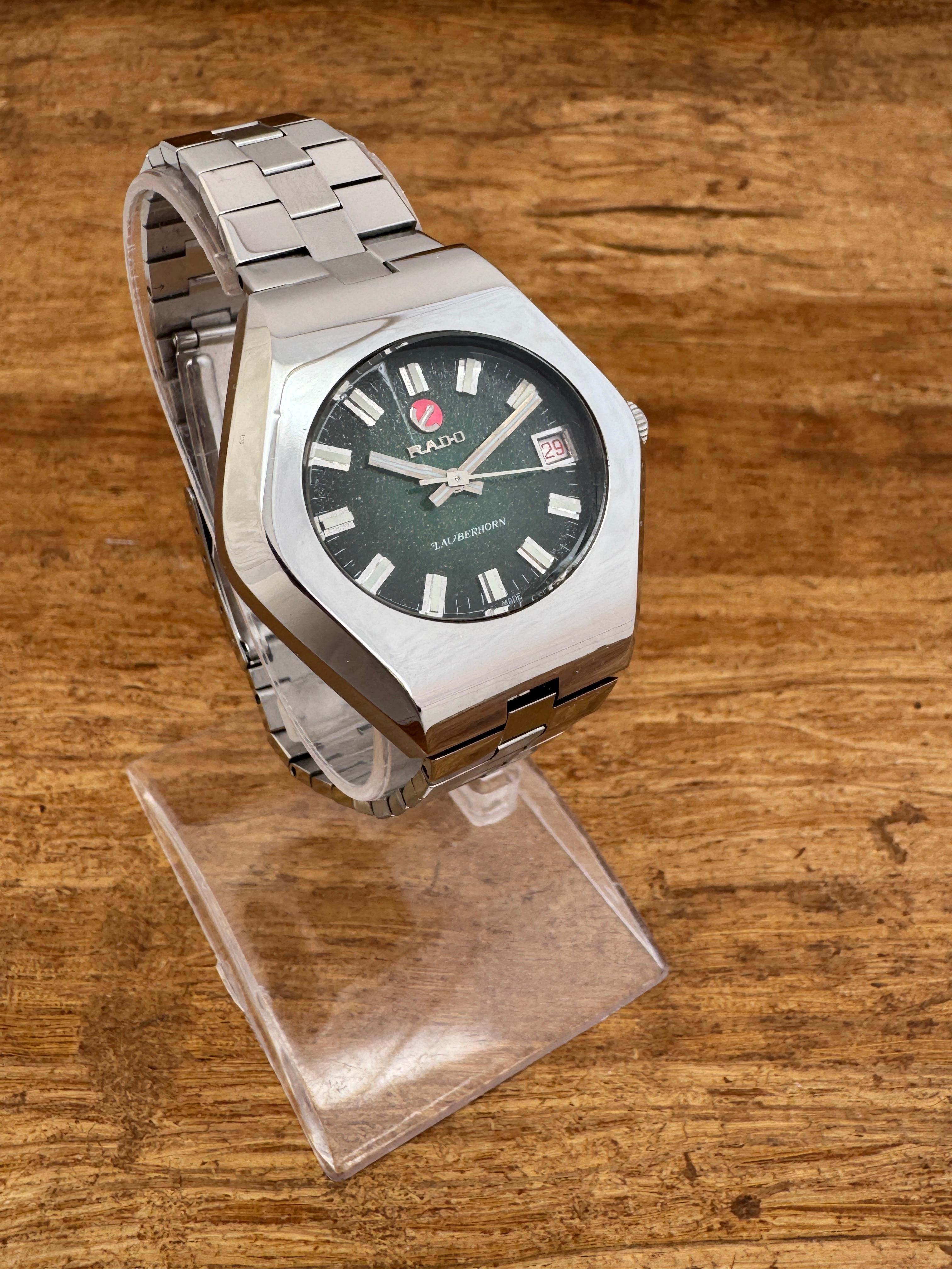Rado LAUBERHORN Men's Automatic Rare Dial Stainless Steel Watch in vendita 7
