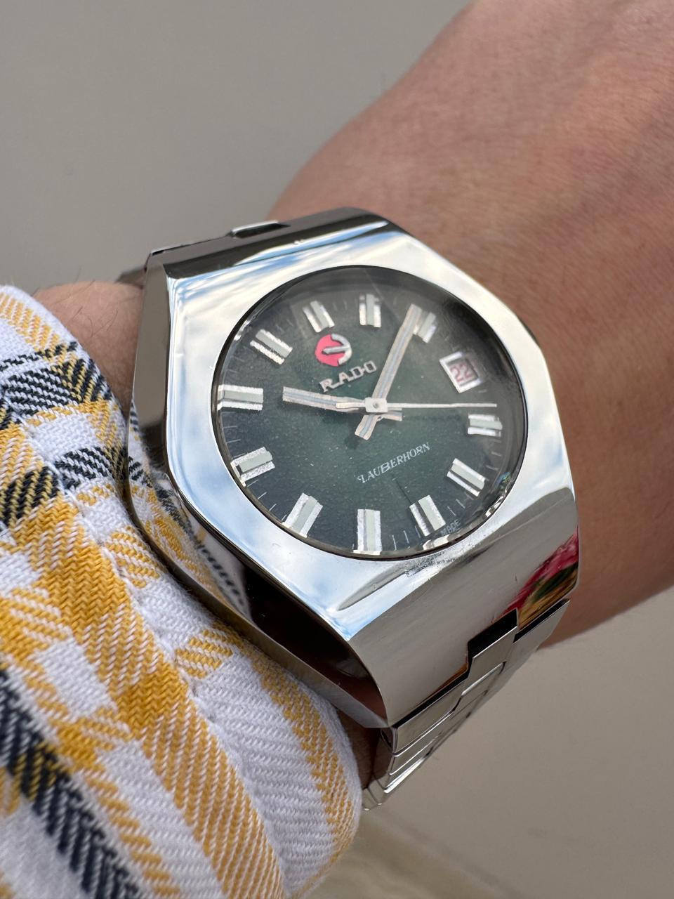 Rado LAUBERHORN Men's Automatic Rare Dial Stainless Steel Watch in vendita 13
