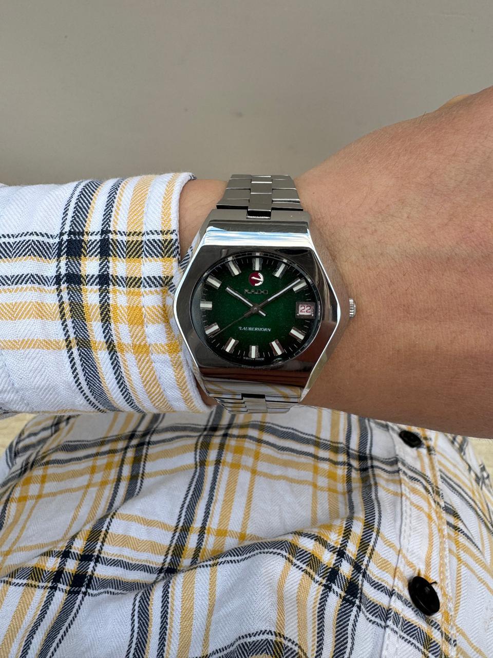 Rado LAUBERHORN Men's Automatic Rare Dial Stainless Steel Watch in vendita 16
