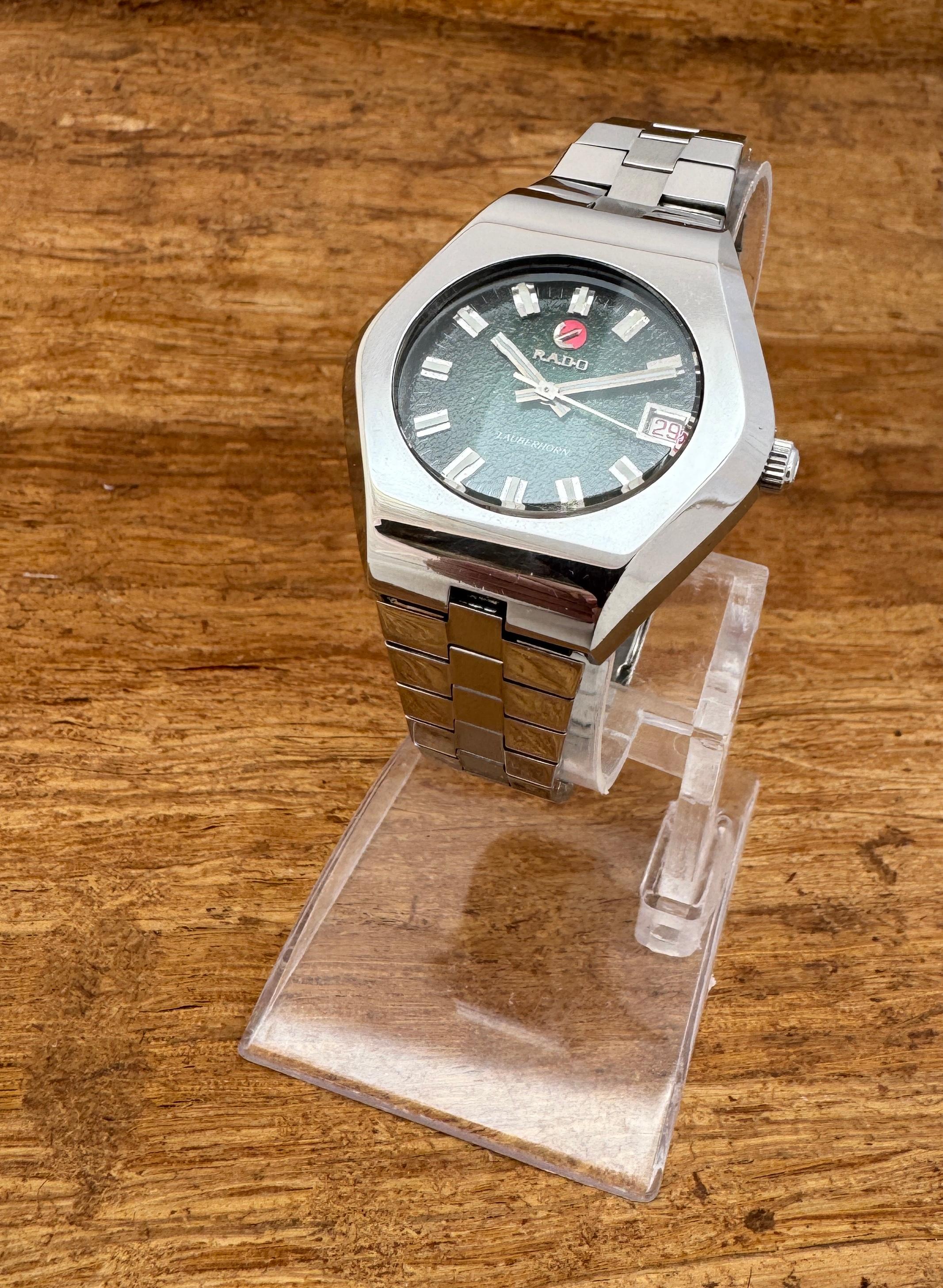 Rado LAUBERHORN Men's Automatic Rare Dial Stainless Steel Watch in vendita 2