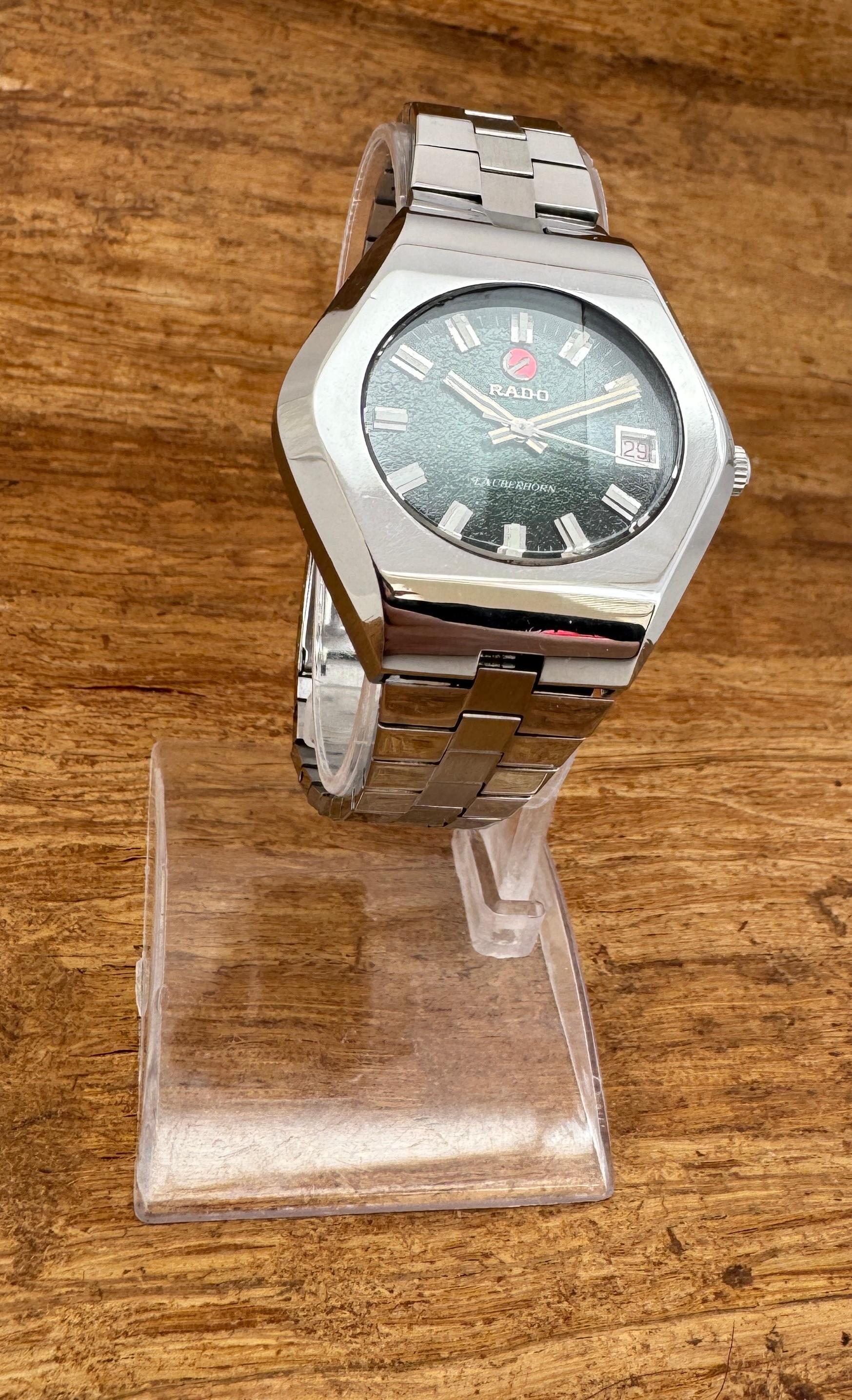 Rado LAUBERHORN Men's Automatic Rare Dial Stainless Steel Watch in vendita 3