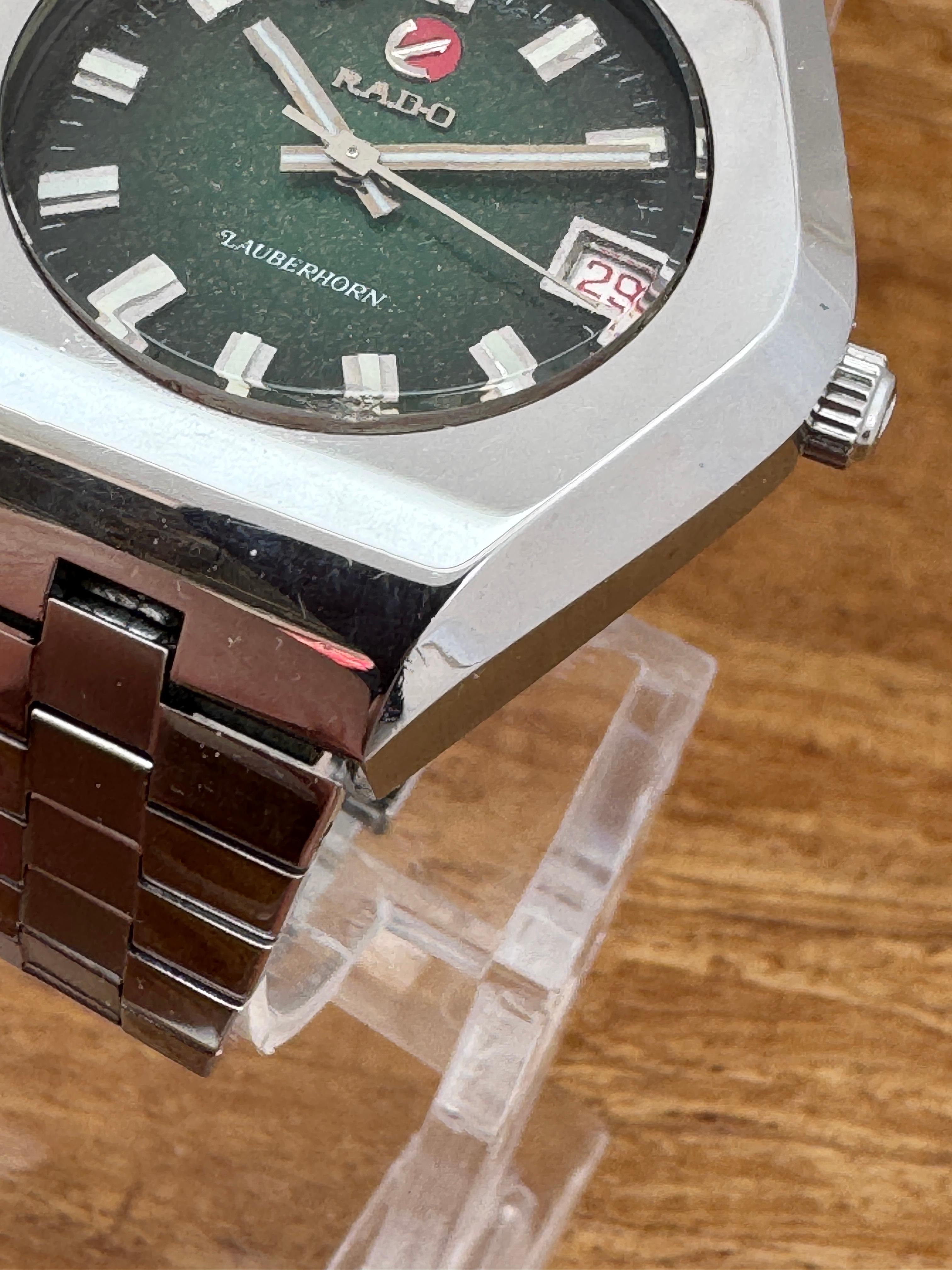 Rado LAUBERHORN Men's Automatic Rare Dial Stainless Steel Watch in vendita 4