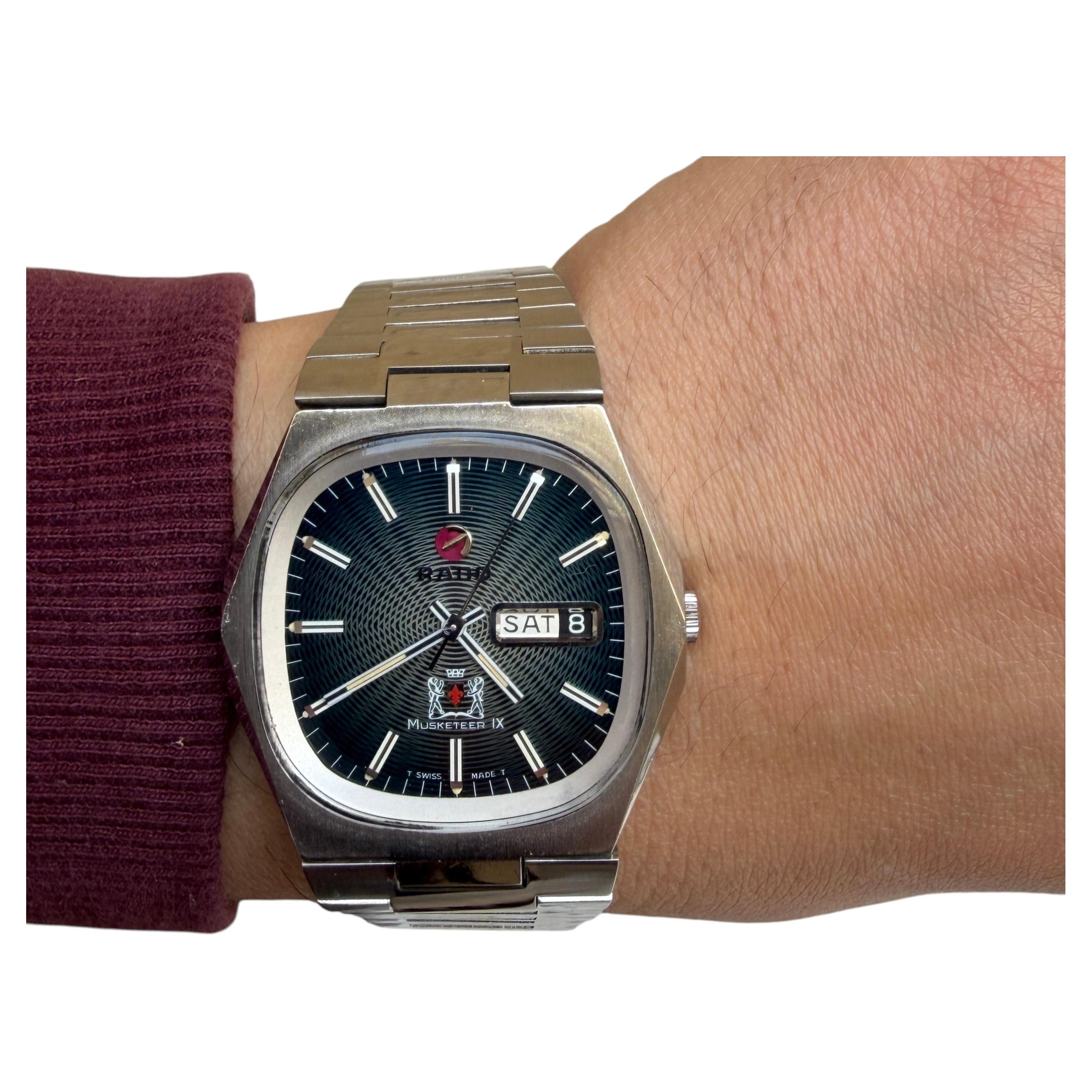 RADO Musketeer IX – Edelstahluhr mit Zifferblatt in seltenem Motiv