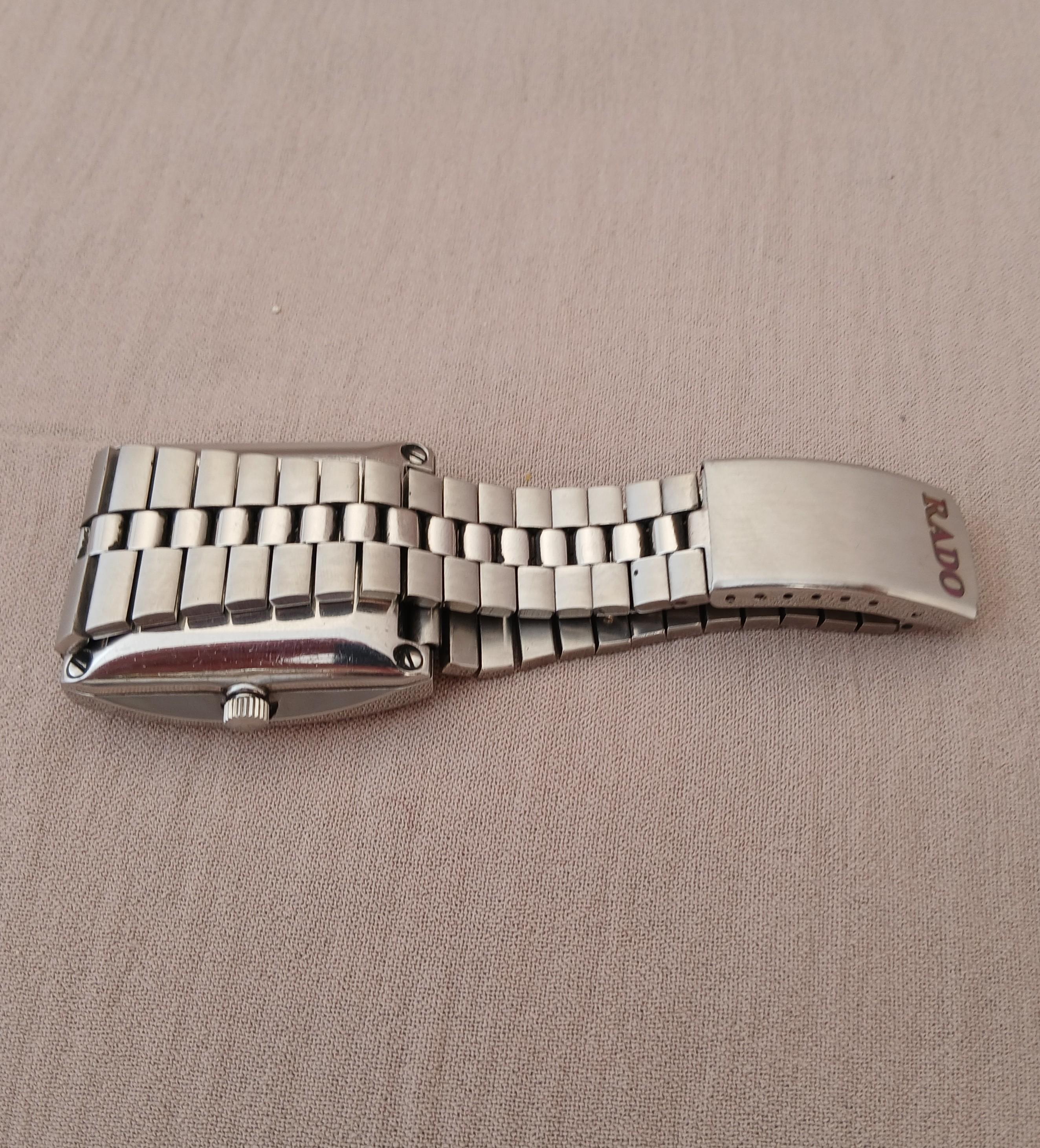 RADO Ncc 505 Silver Square Quadrante Viola Orologio Automatico Uomo in vendita 10
