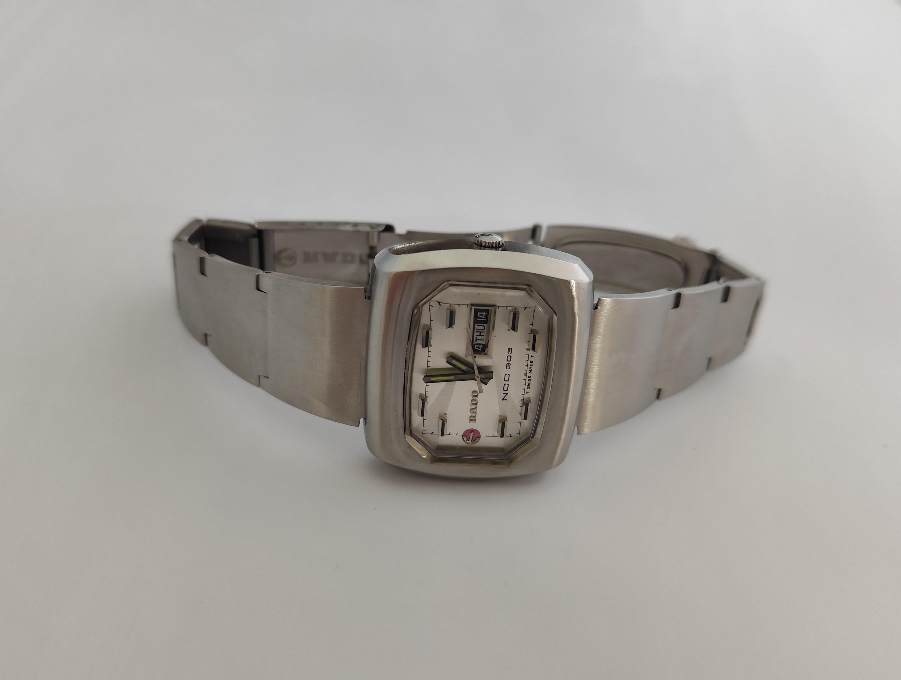 Rado Original NCC303 con Brazalete Original SS Plata 42mm Automático en venta 7