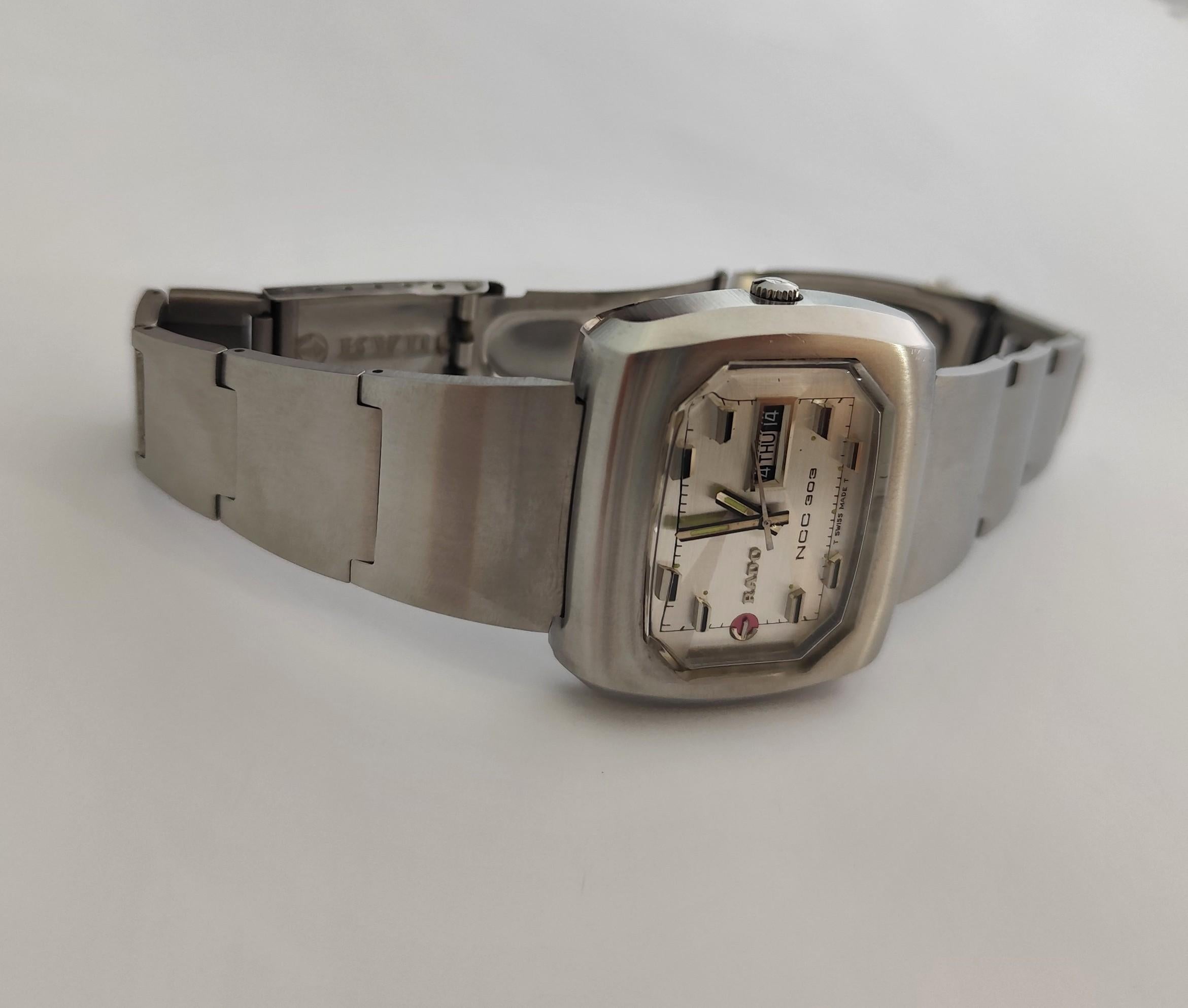 Rado Original NCC303 con Brazalete Original SS Plata 42mm Automático en venta 8